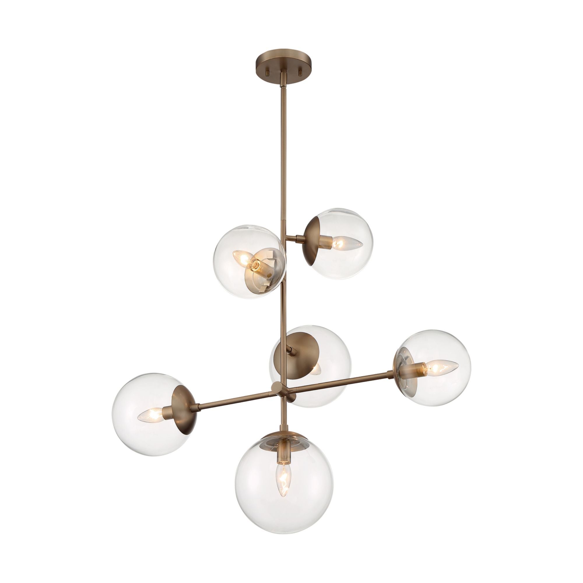 Sky Pendant Light Black Finish, Clear Glass - Bees Lighting