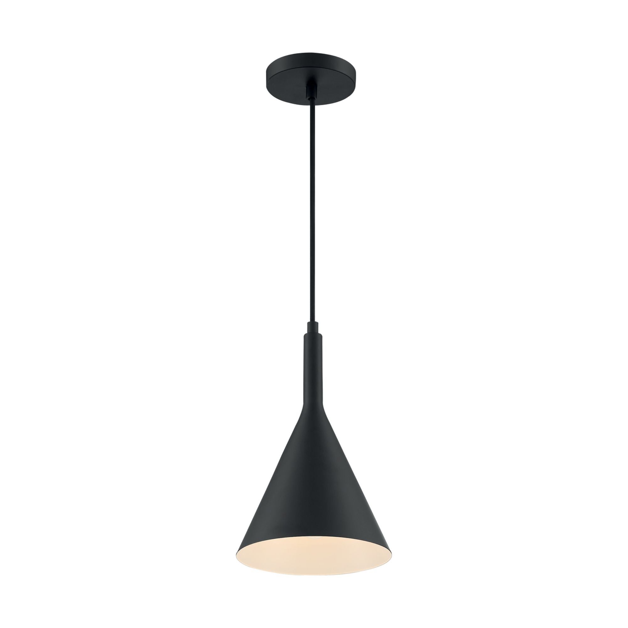 Lightcap 8" Pendant, Black Finish - Bees Lighting
