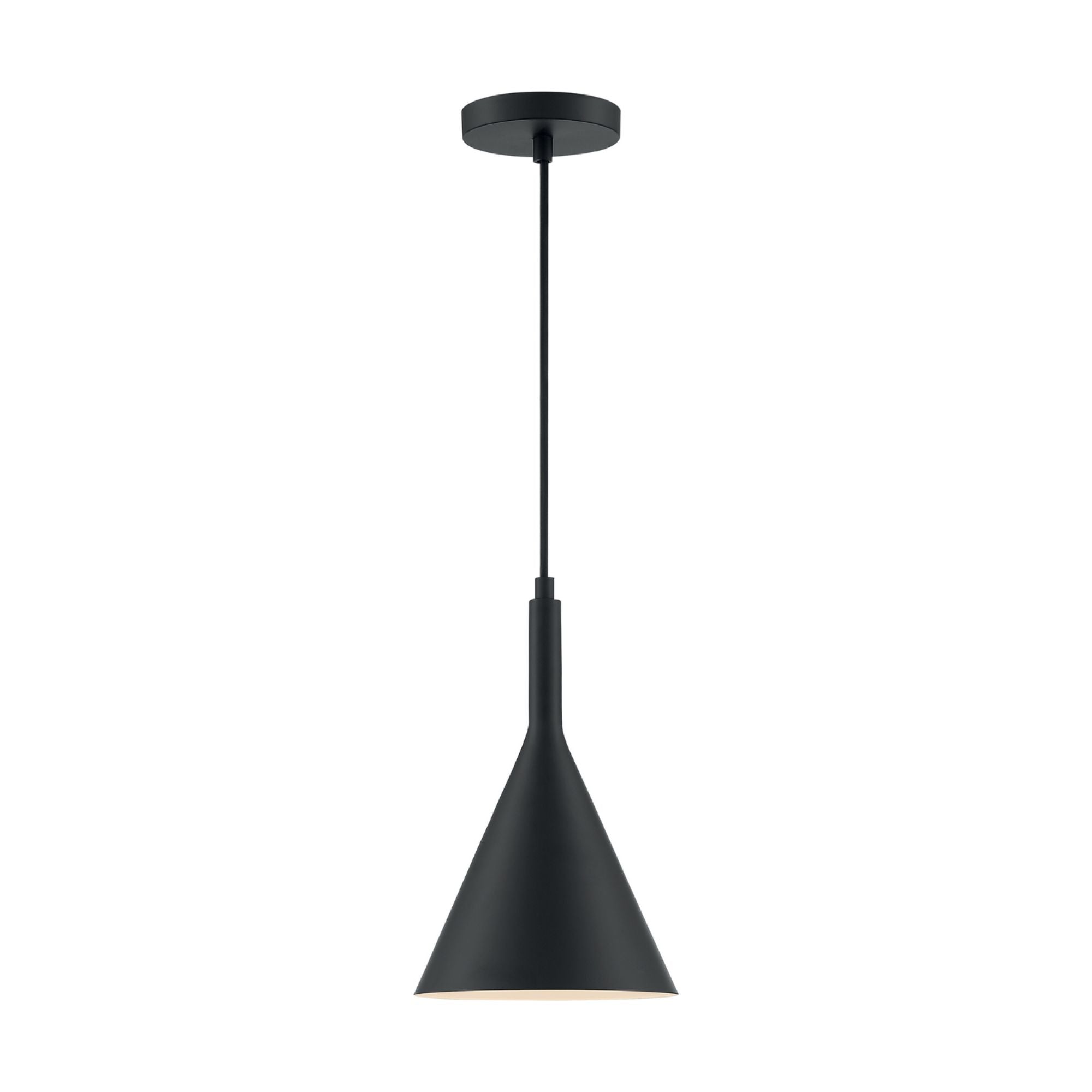 Lightcap 8" Pendant, Black Finish - Bees Lighting