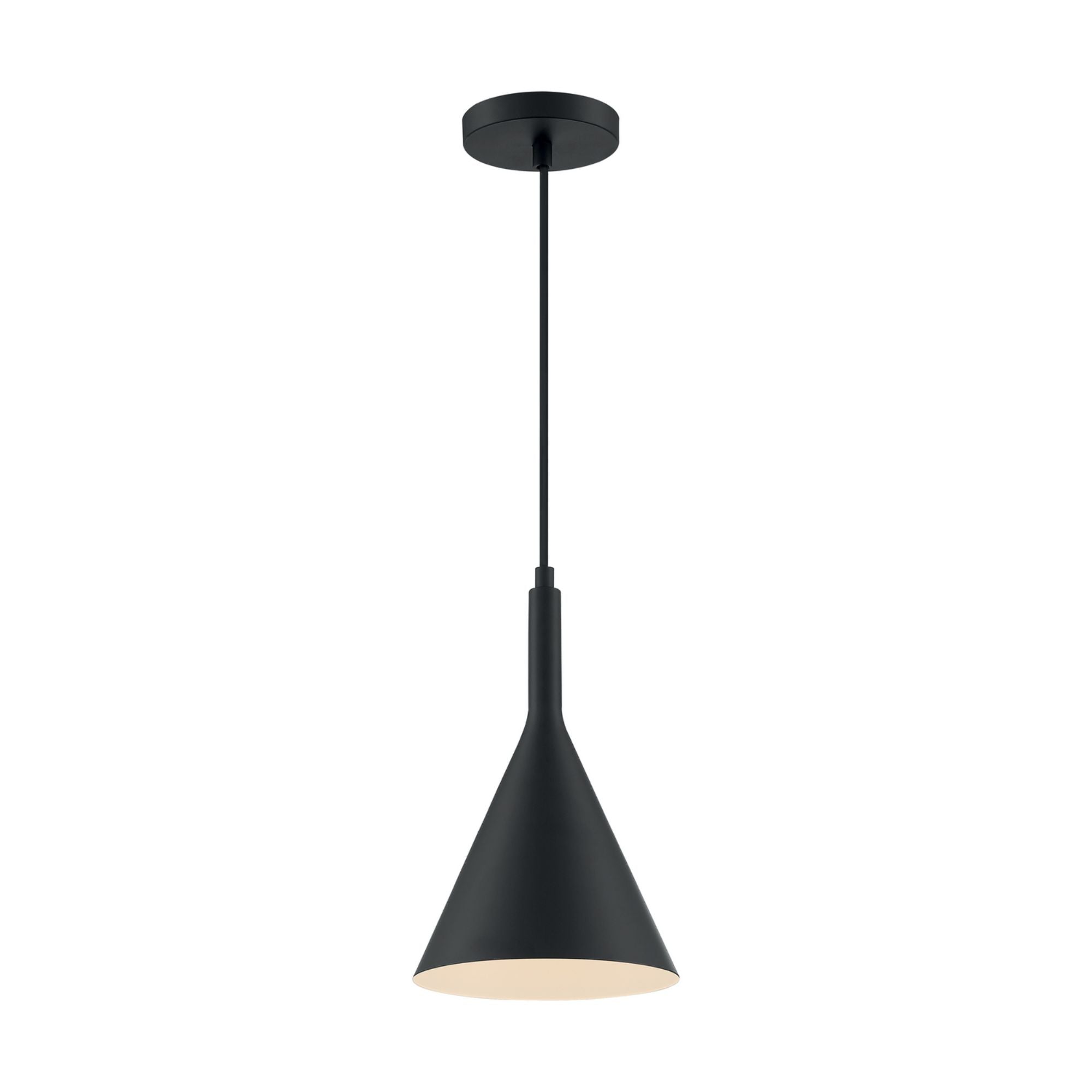 Lightcap 8" Pendant, Black Finish - Bees Lighting