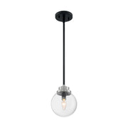 Axis 8 in. Pendant Light, Clear Glass - Bees Lighting