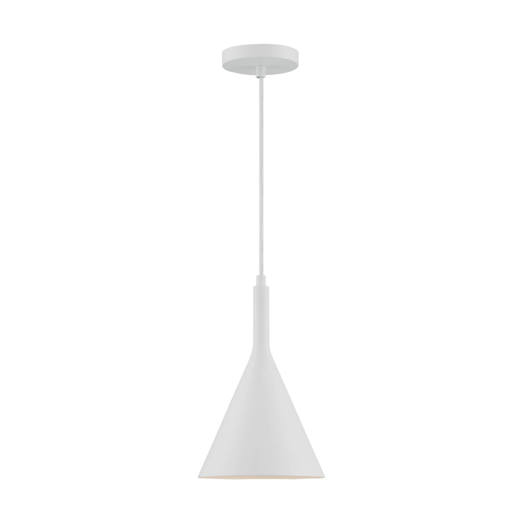 Lightcap 8" Pendant, White Finish - Bees Lighting