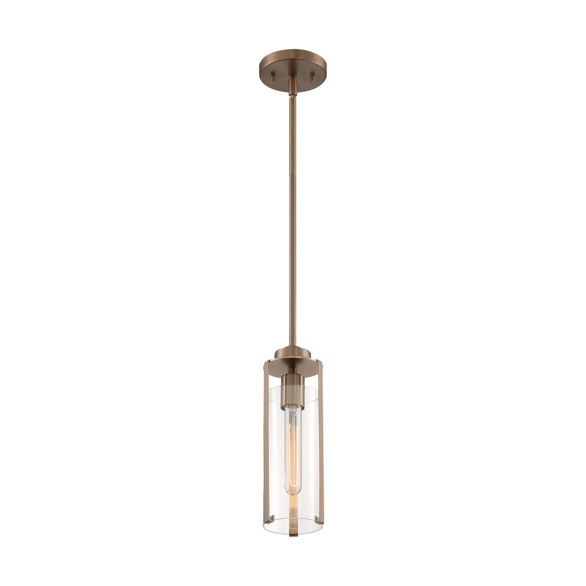 Marina 5 in. 1 Light Pendant Light, Clear Glass - Bees Lighting