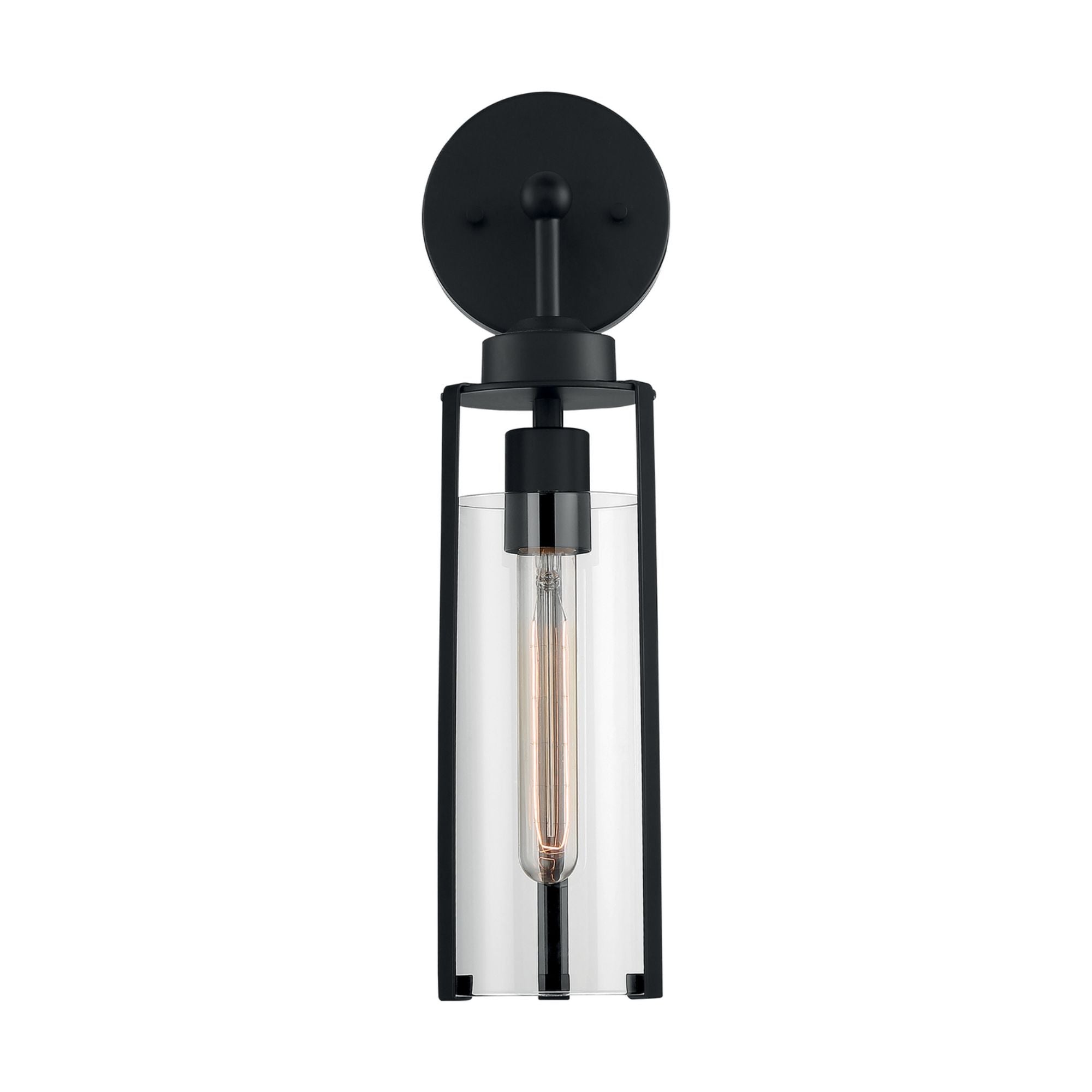 Marina 17" Armed Sconce, Black Finish - Bees Lighting