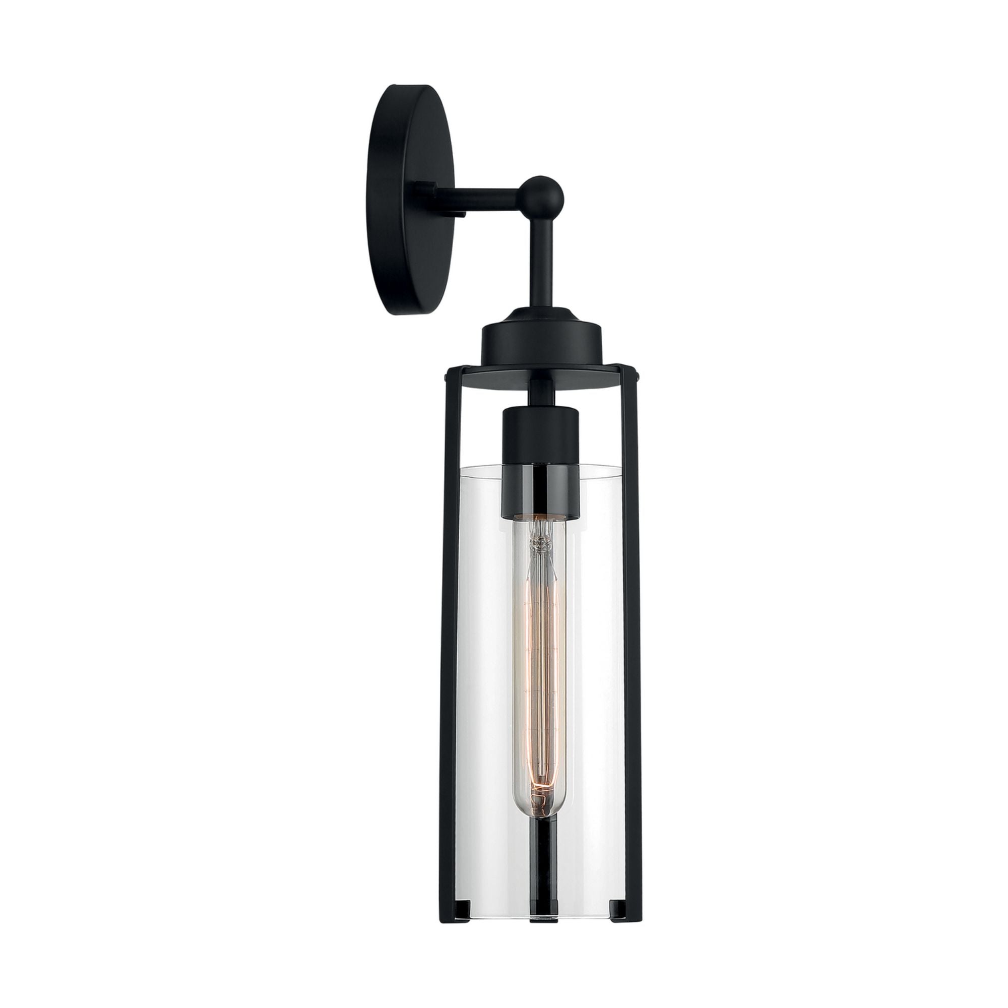 Marina 17" Armed Sconce, Black Finish - Bees Lighting