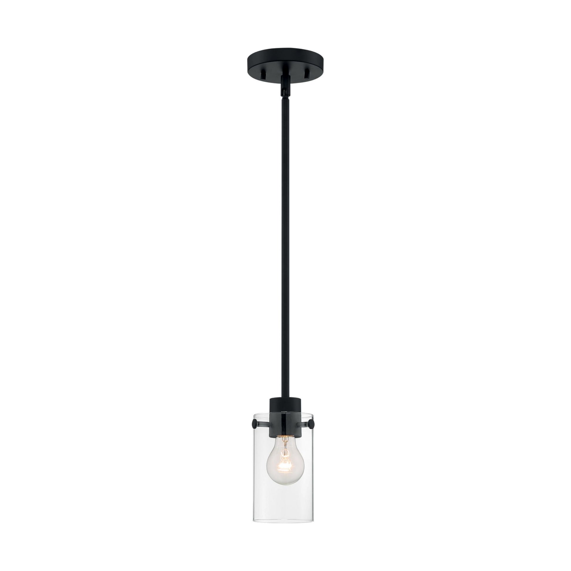 Sommerset 5" Mini Pendant, Black Finish - Bees Lighting