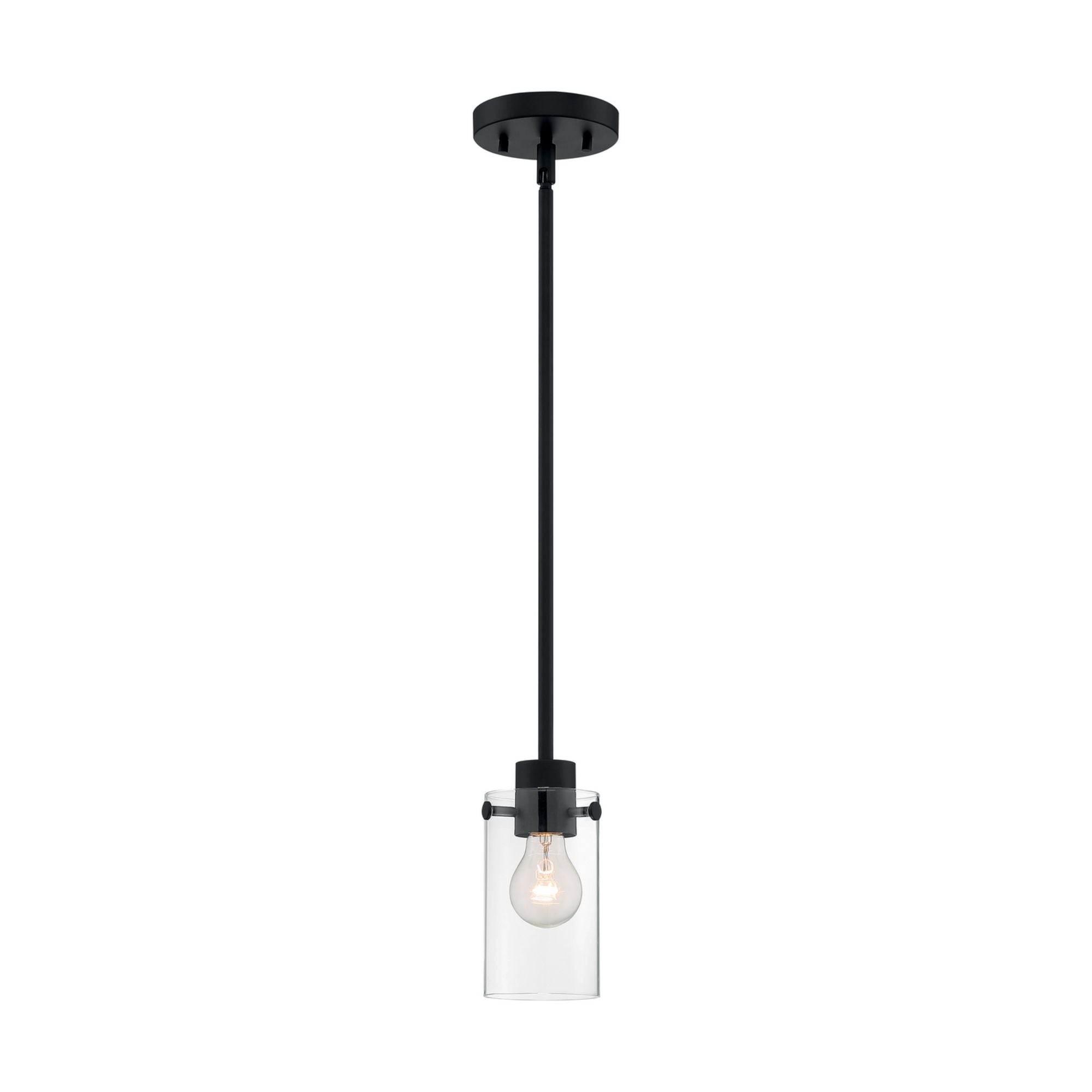 Sommerset 5" Mini Pendant, Black Finish - Bees Lighting