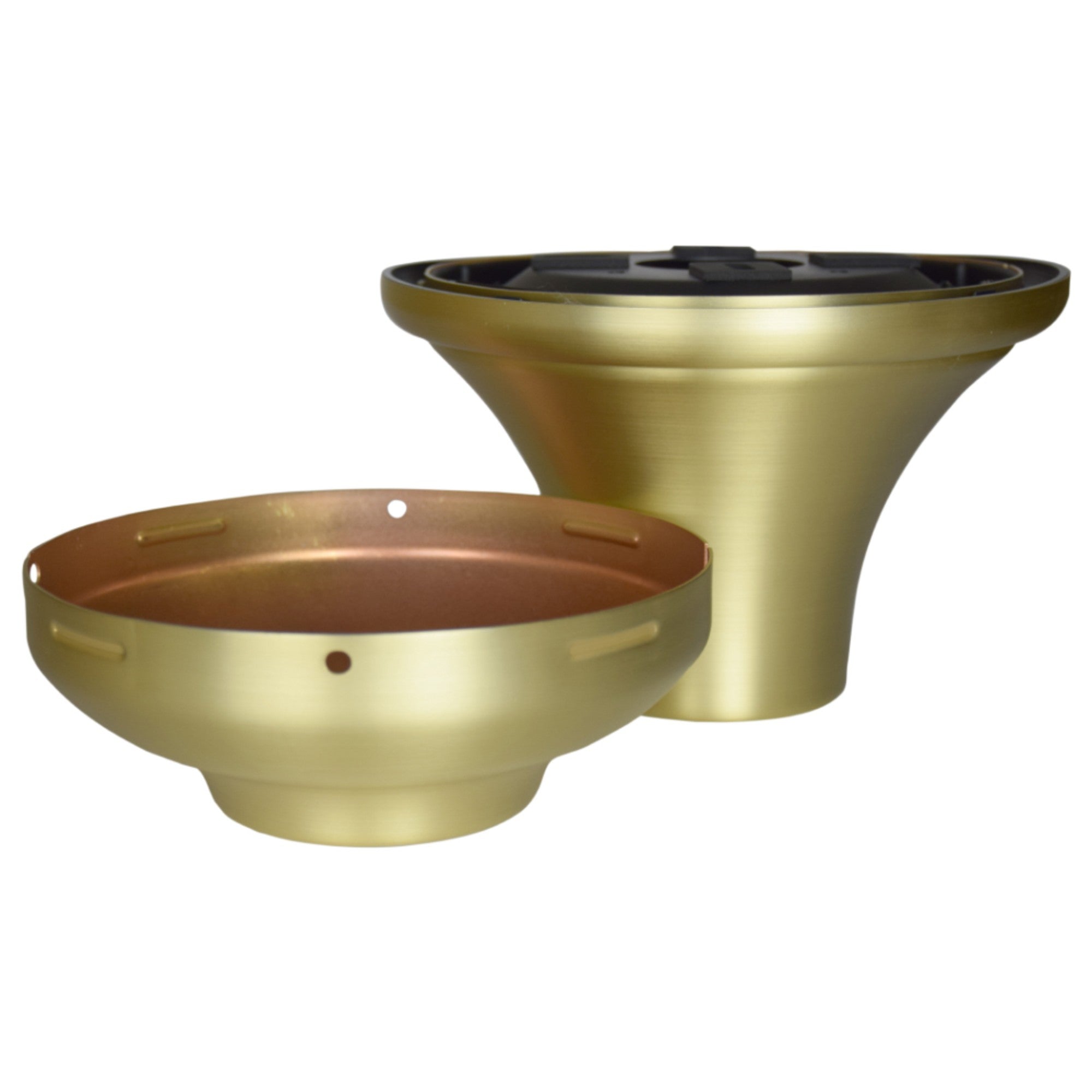 Fanimation Flush Mount Kit, Wet Rated, Brushed Satin Brass Finish - Bees Lighting