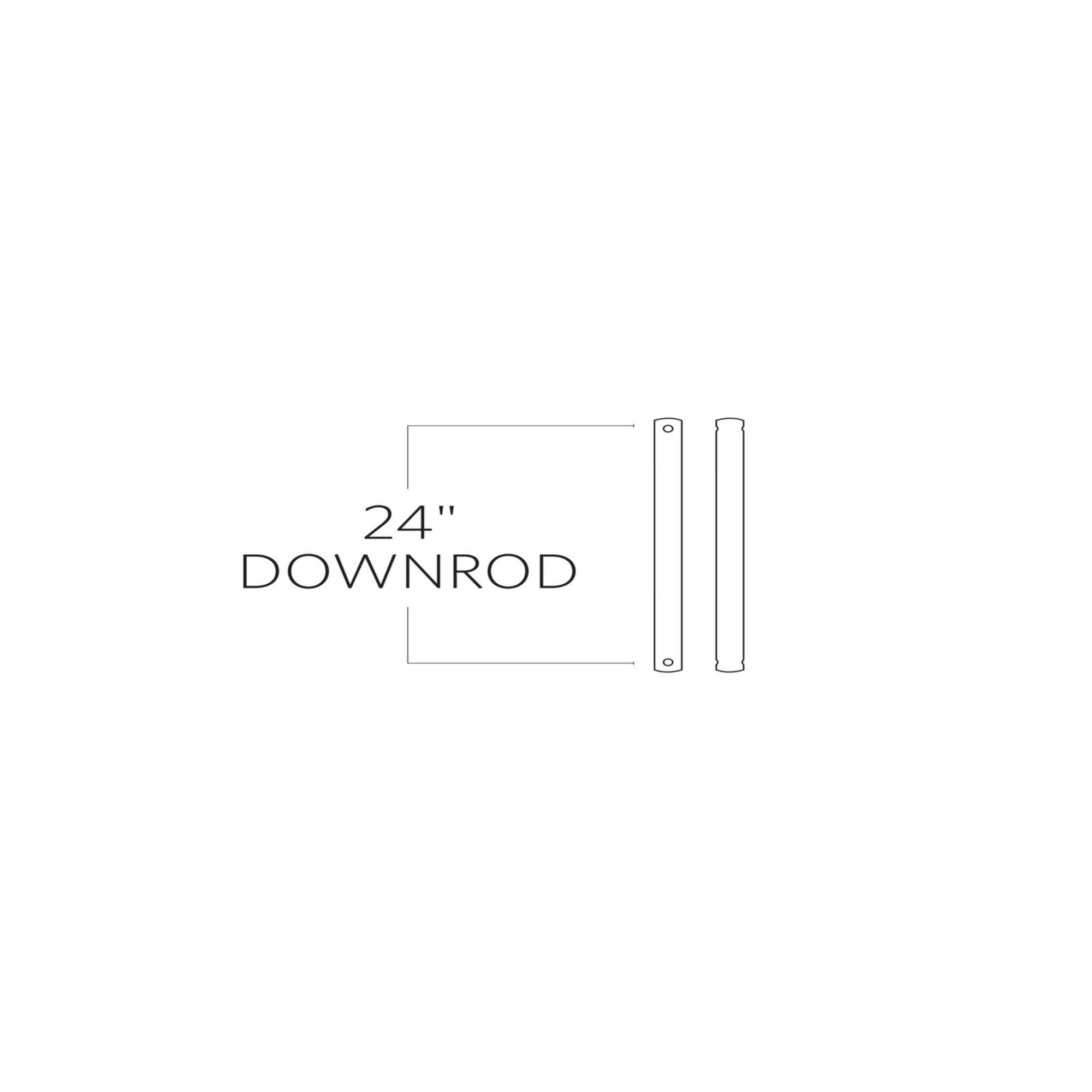 Visual Comfort 24" Bronze Extension Downrod