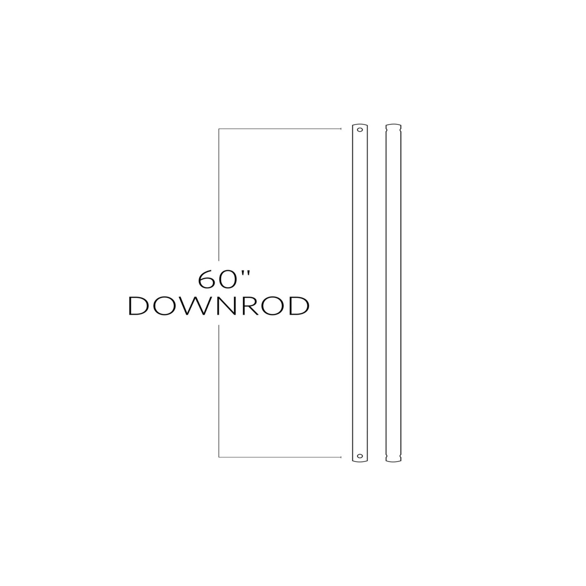 Visual Comfort 60" Bronze Extension Downrod