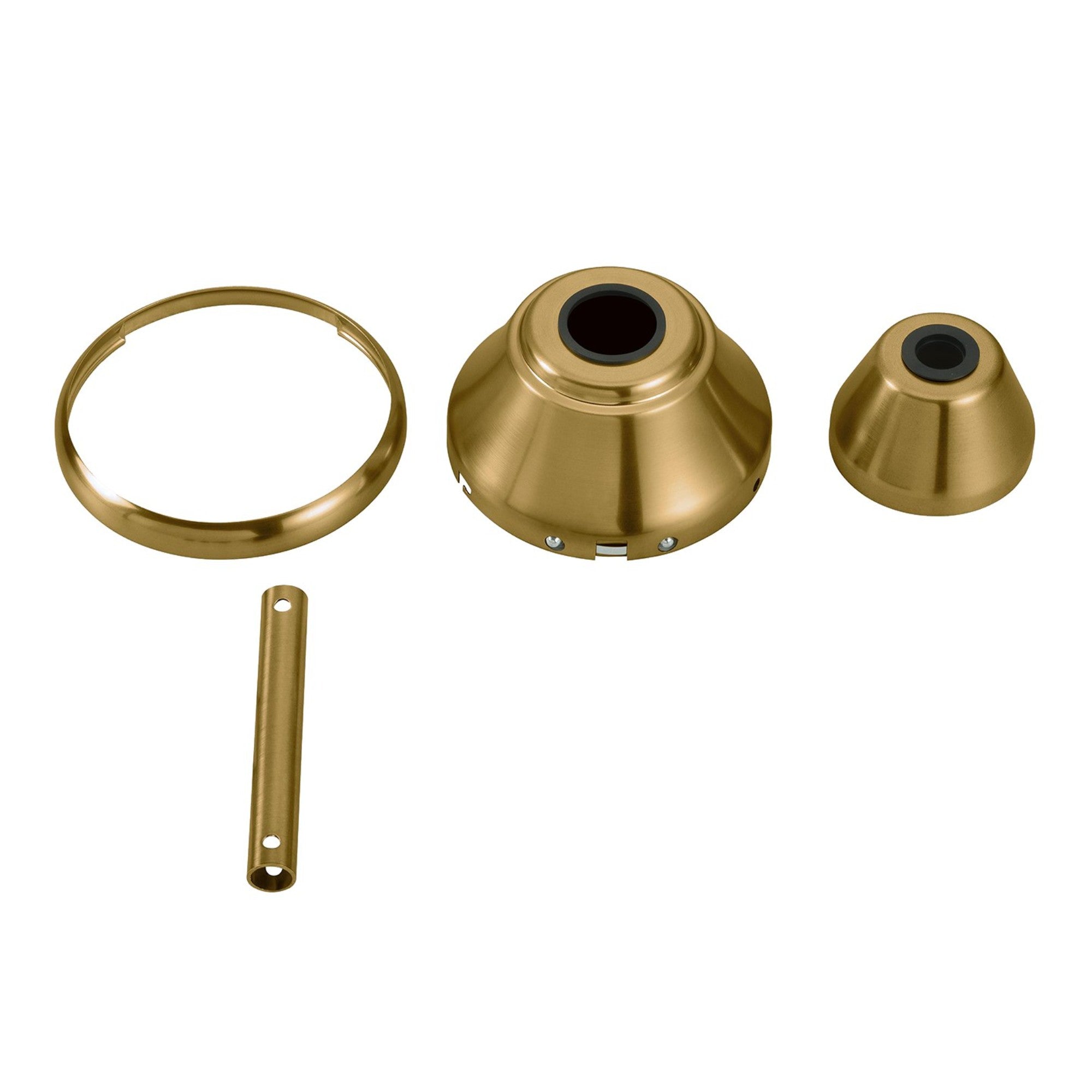 Maverick LED Ceiling Fan Custom Finish Kit Burnished Brass Finish
