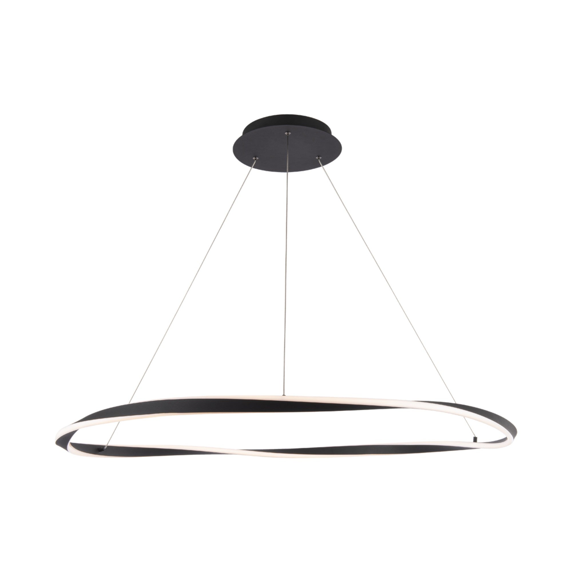 Eternal 42" LED Pendant, Black Finish - Bees Lighting