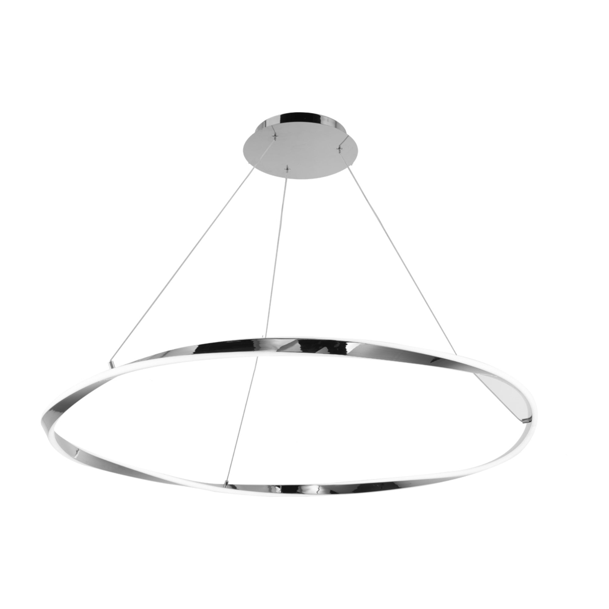 Eternal 42" LED Pendant, Chrome Finish - Bees Lighting