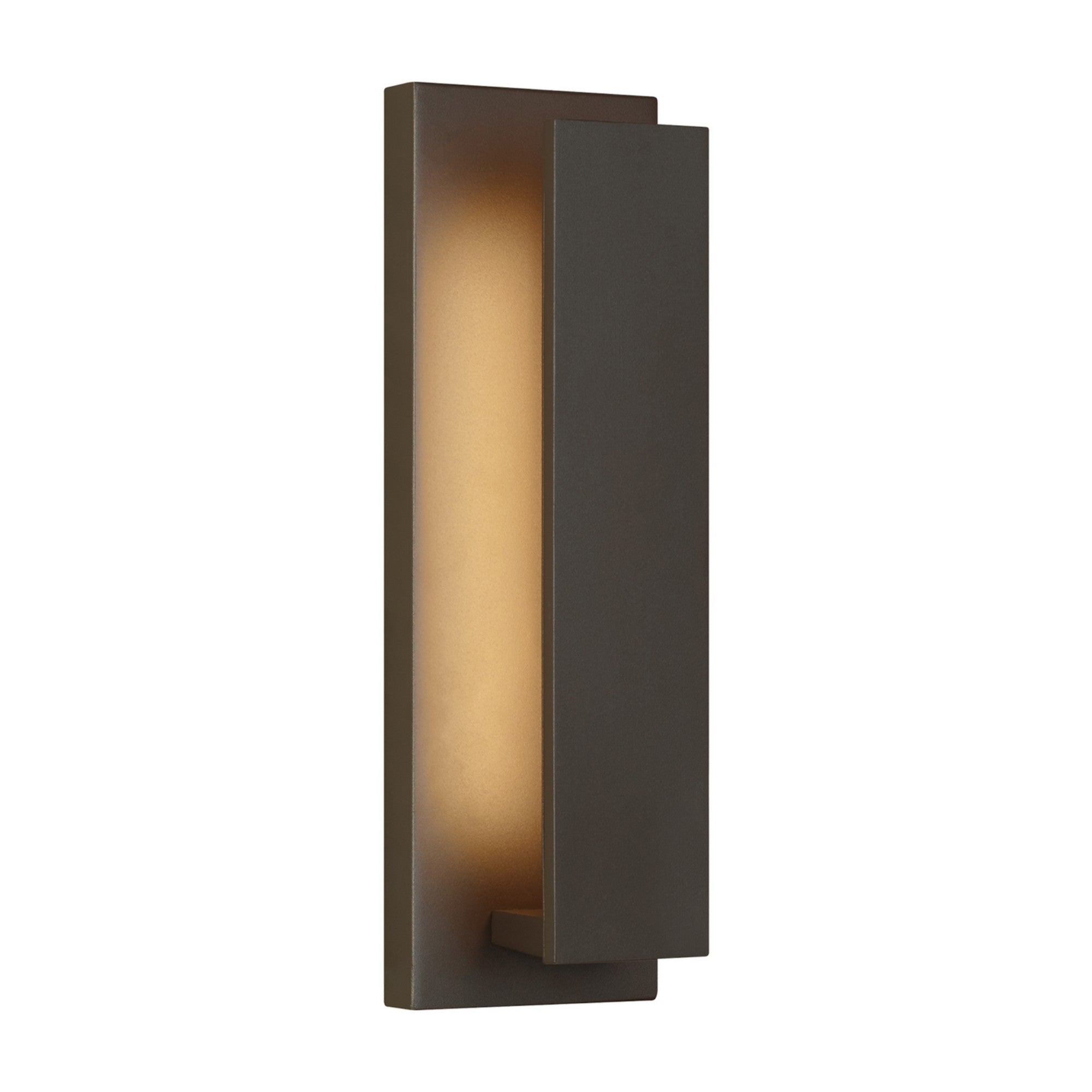 Nate 17" LED Outdoor Wall Light, Bronze Finish - Bees Lighting