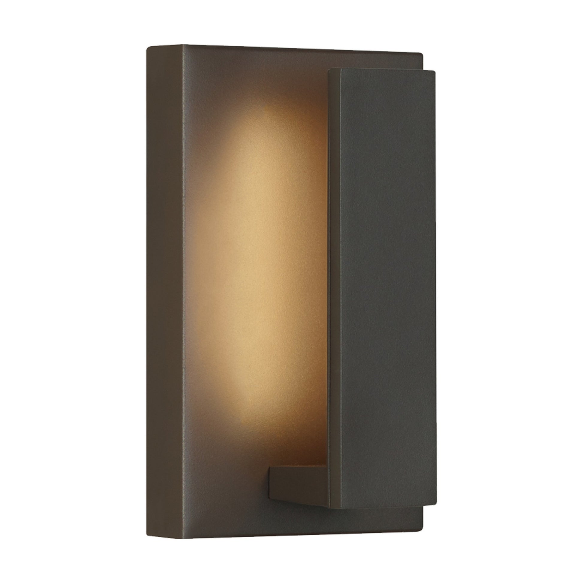 Nate 9" LED Outdoor Wall Light, Bronze Finish - Bees Lighting