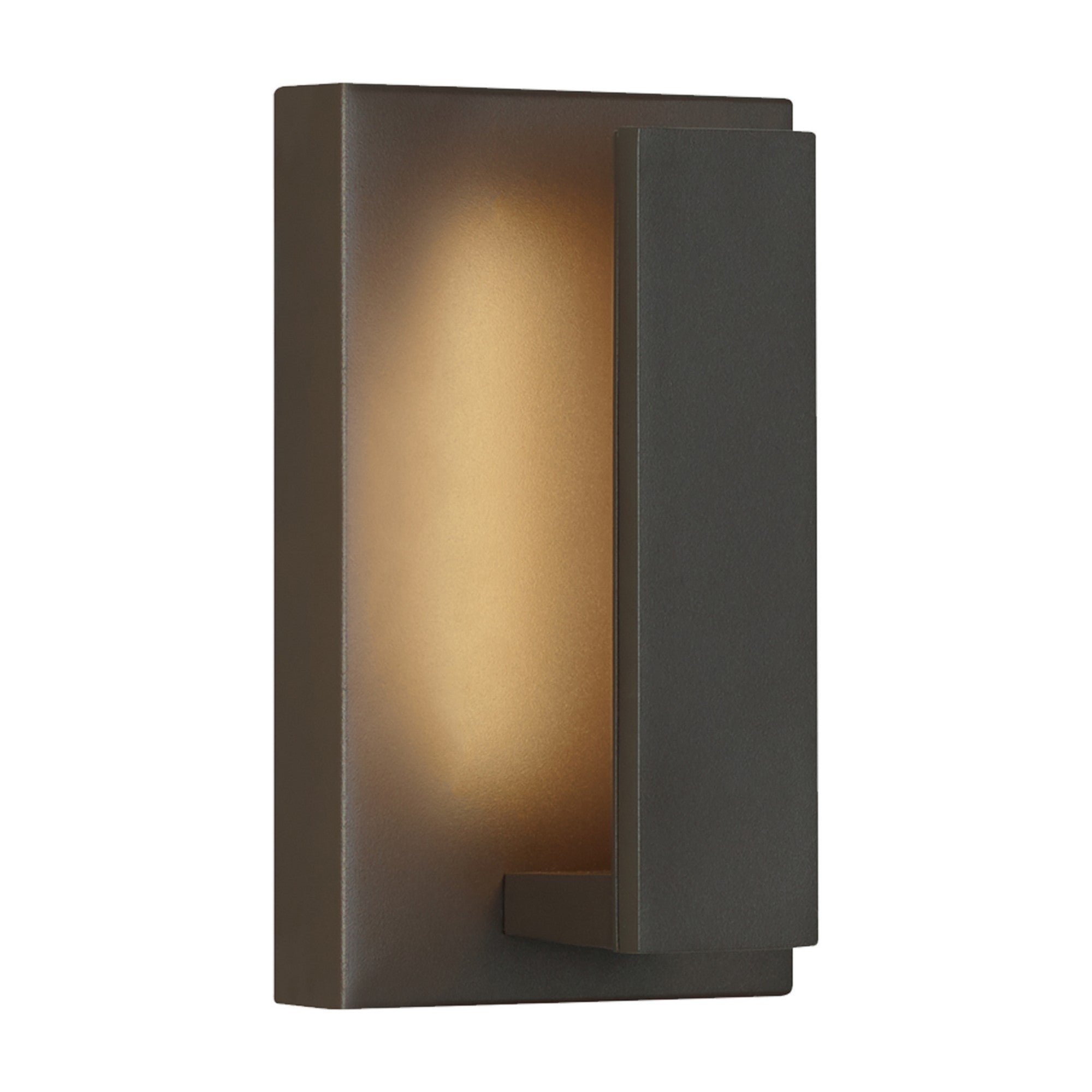 Nate 9" LED Outdoor Wall Light, Bronze Finish - Bees Lighting