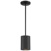 Pilson 7" LED Pendant, Matte Black Finish, Rod - Bees Lighting