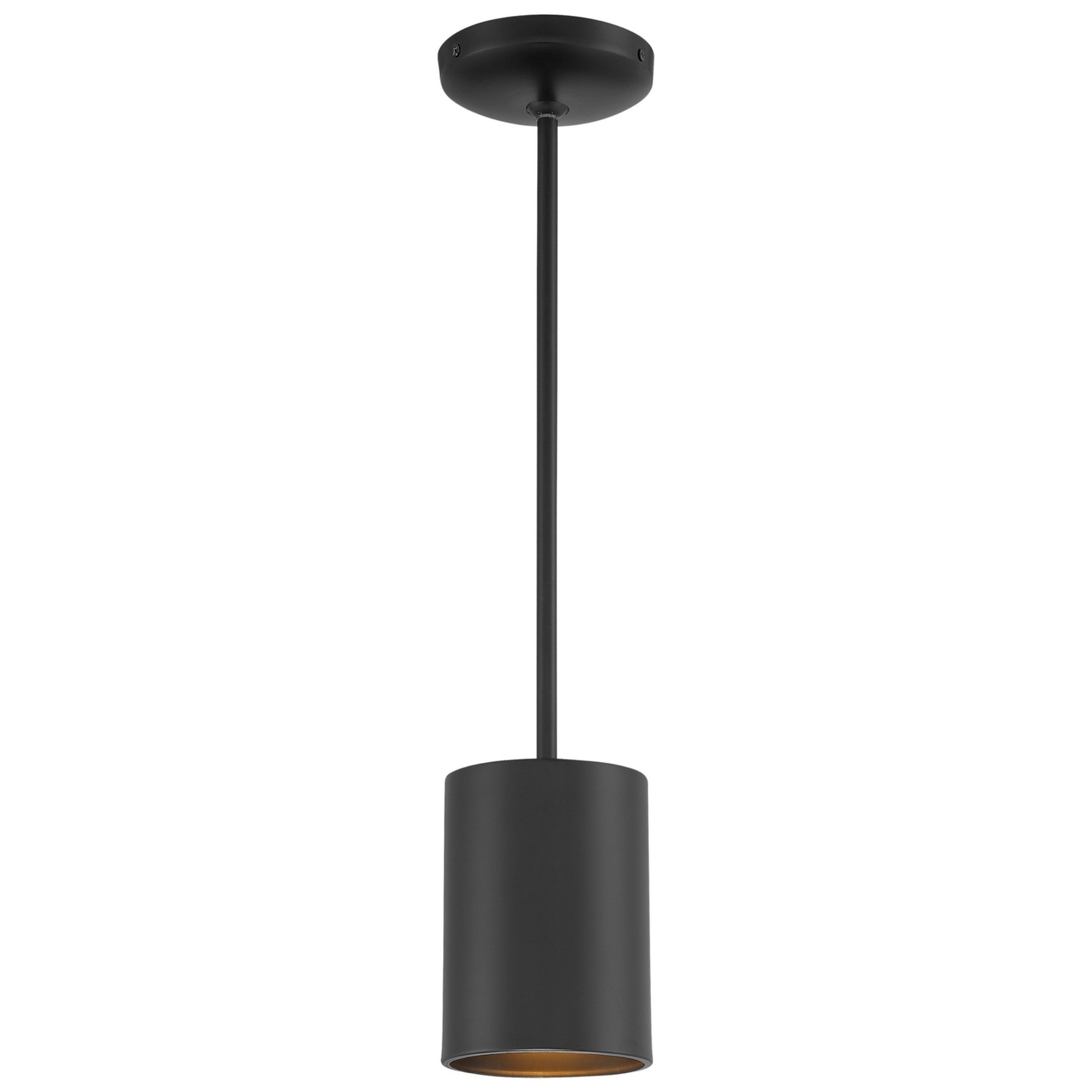 Pilson 7" LED Pendant, Matte Black Finish, Rod - Bees Lighting