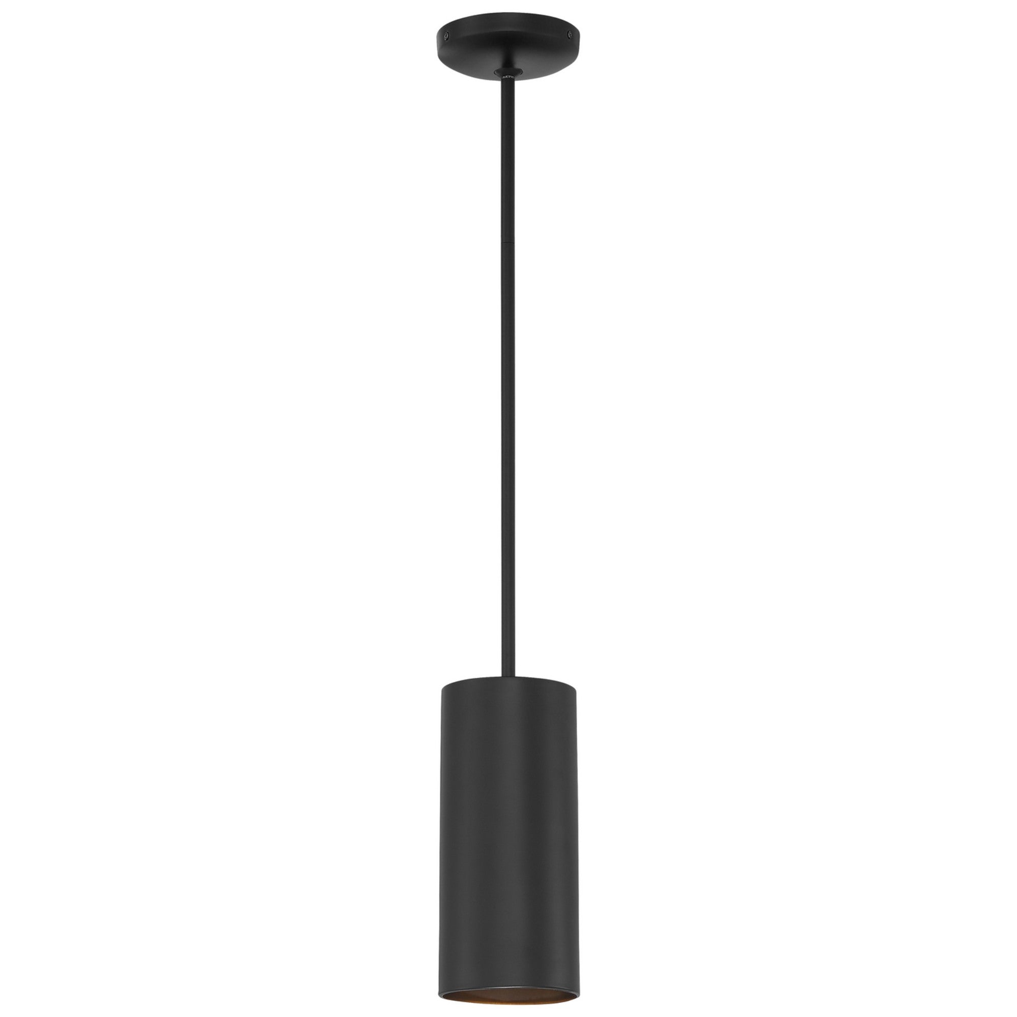 Pilson 11" LED Pendant, Matte Black Finish, Rod - Bees Lighting