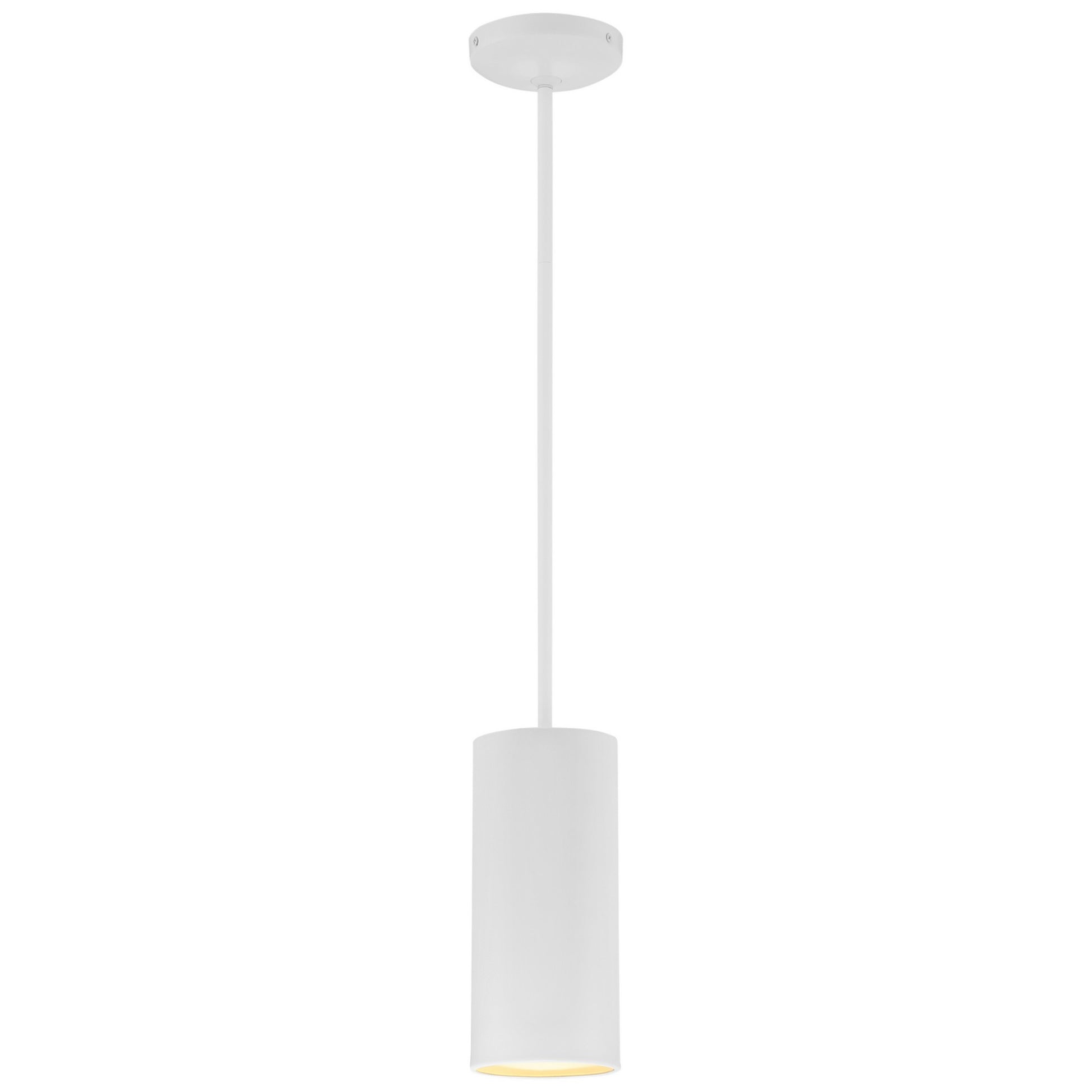 Pilson 11" LED Pendant, Matte White Finish, Rod - Bees Lighting