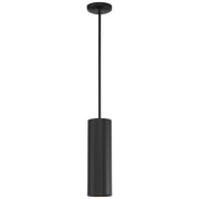 Pilson 15" LED Pendant, Matte Black Finish, Rod - Bees Lighting