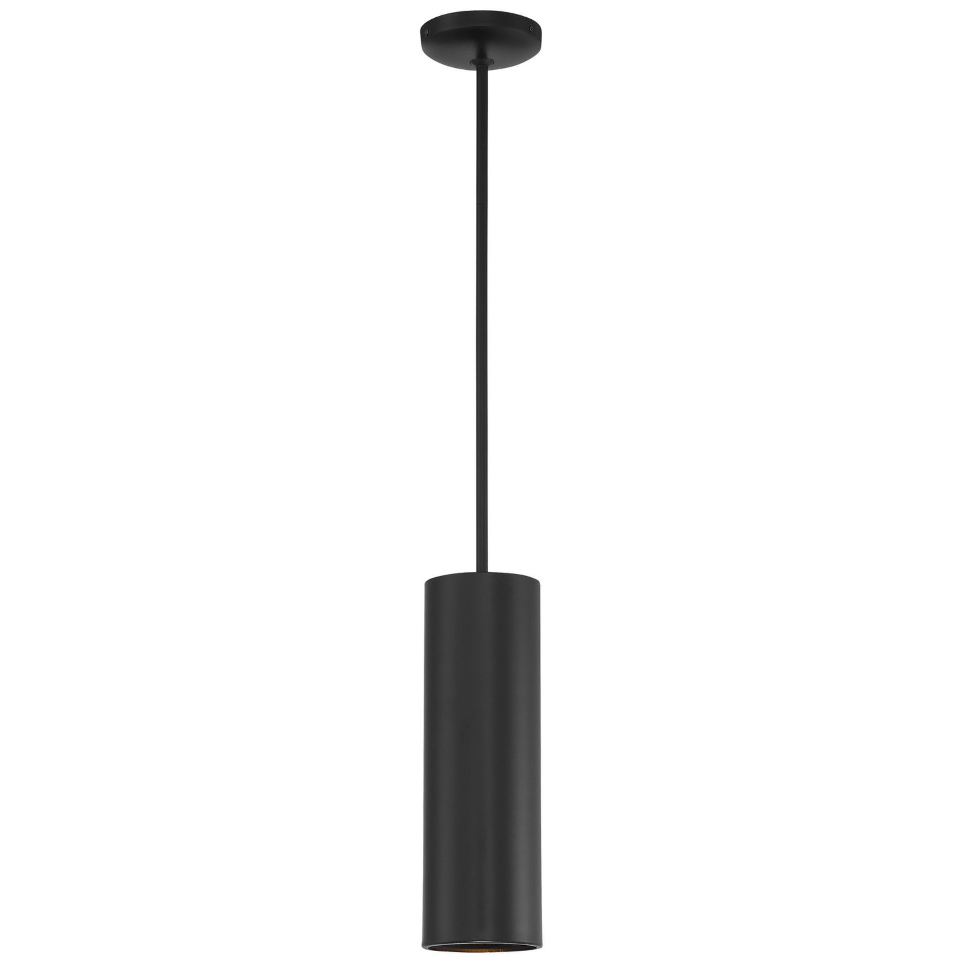 Pilson 15" LED Pendant, Matte Black Finish, Rod - Bees Lighting