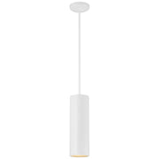 Pilson 15" LED Pendant, Matte White Finish, Rod - Bees Lighting