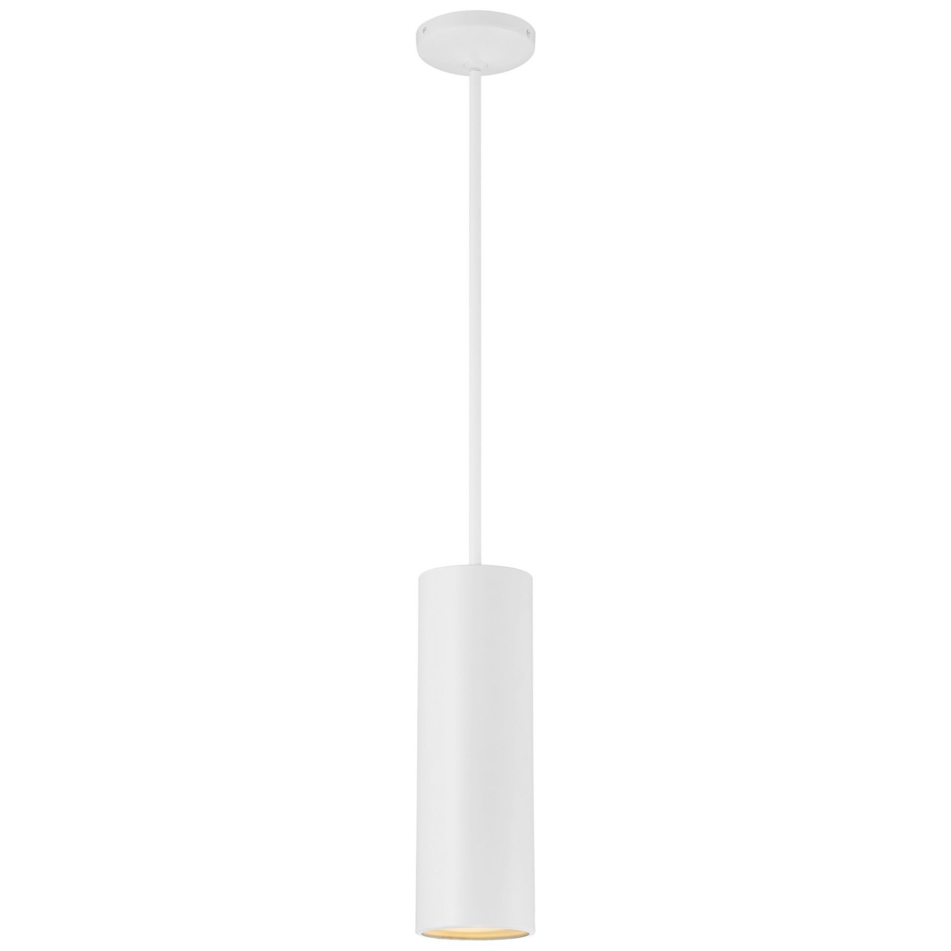 Pilson 15" LED Pendant, Matte White Finish, Rod - Bees Lighting