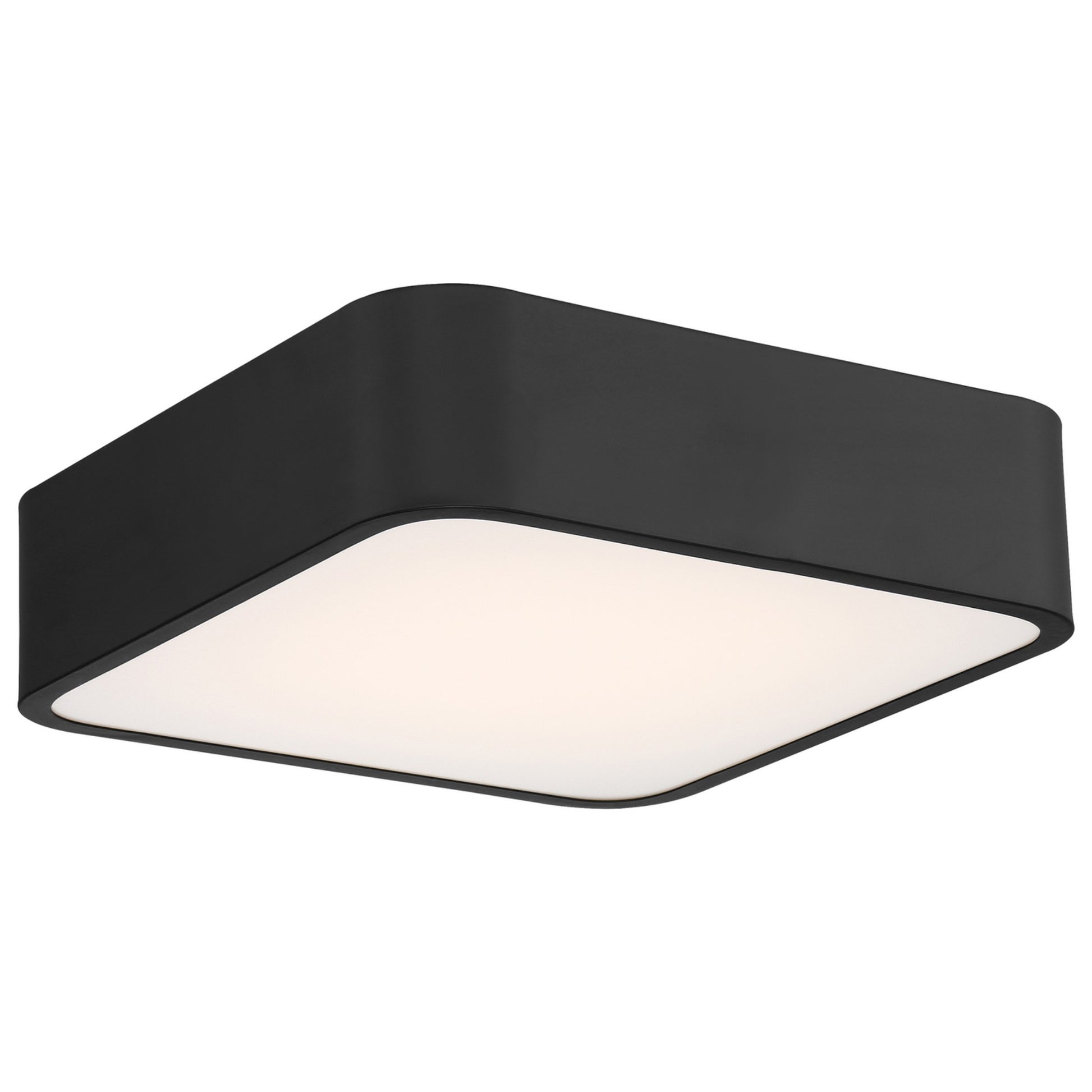 Granada 12" LED Flush Mount, Black Finish - Bees Lighting