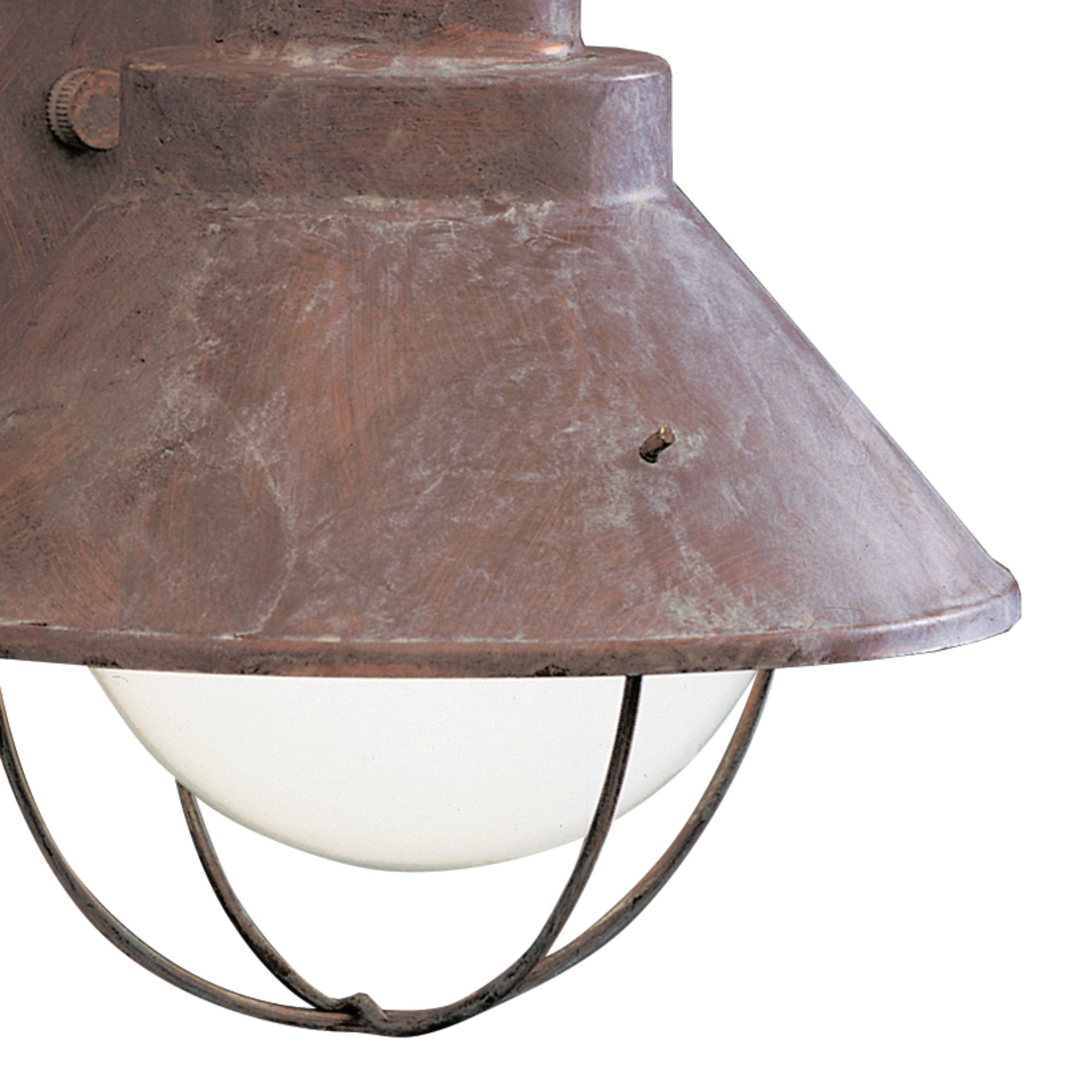 Seaside 12" Outdoor Wall Light, Olde Brick Finish - Bees Lighting