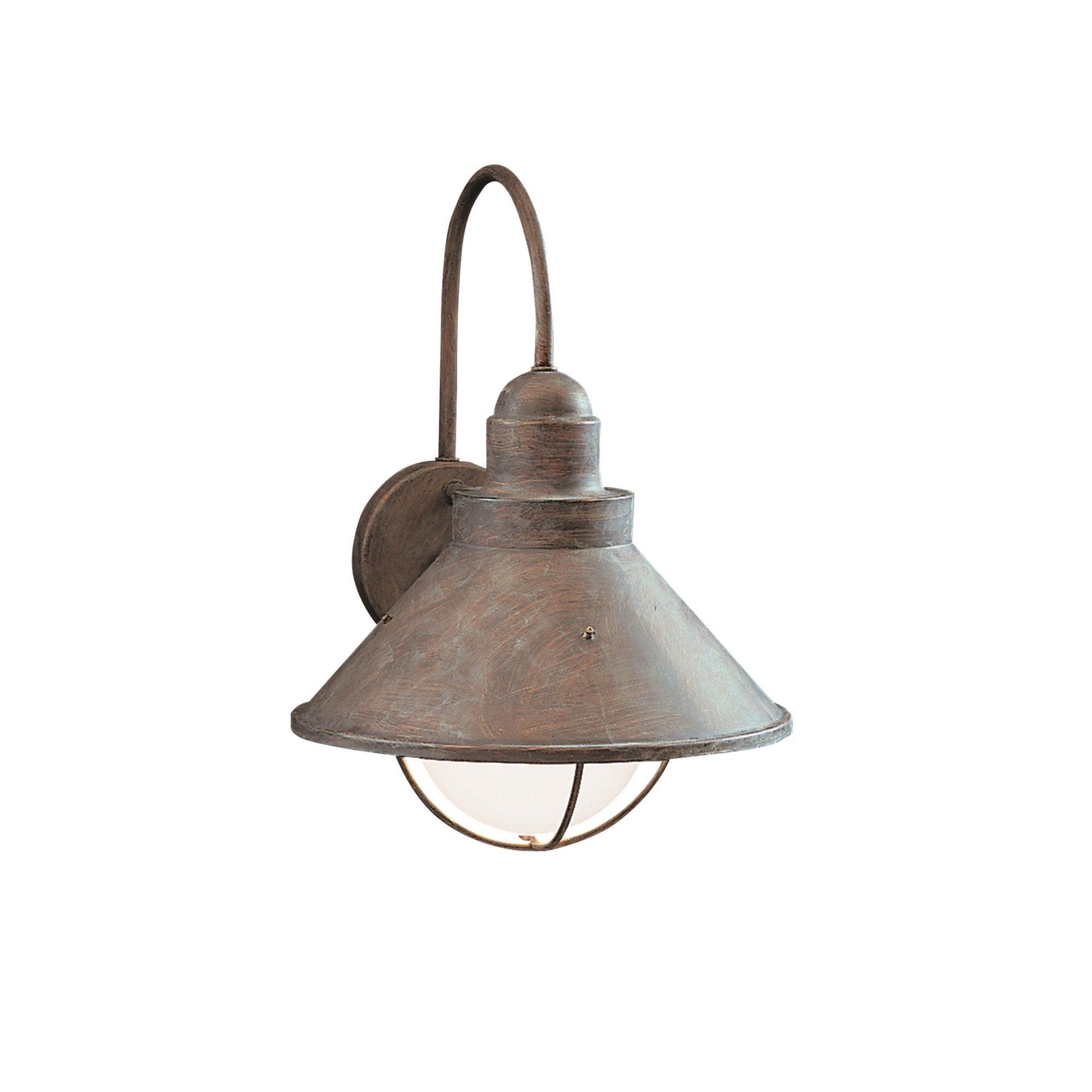 Seaside 14" Outdoor Wall Light, Olde Brick Finish - Bees Lighting