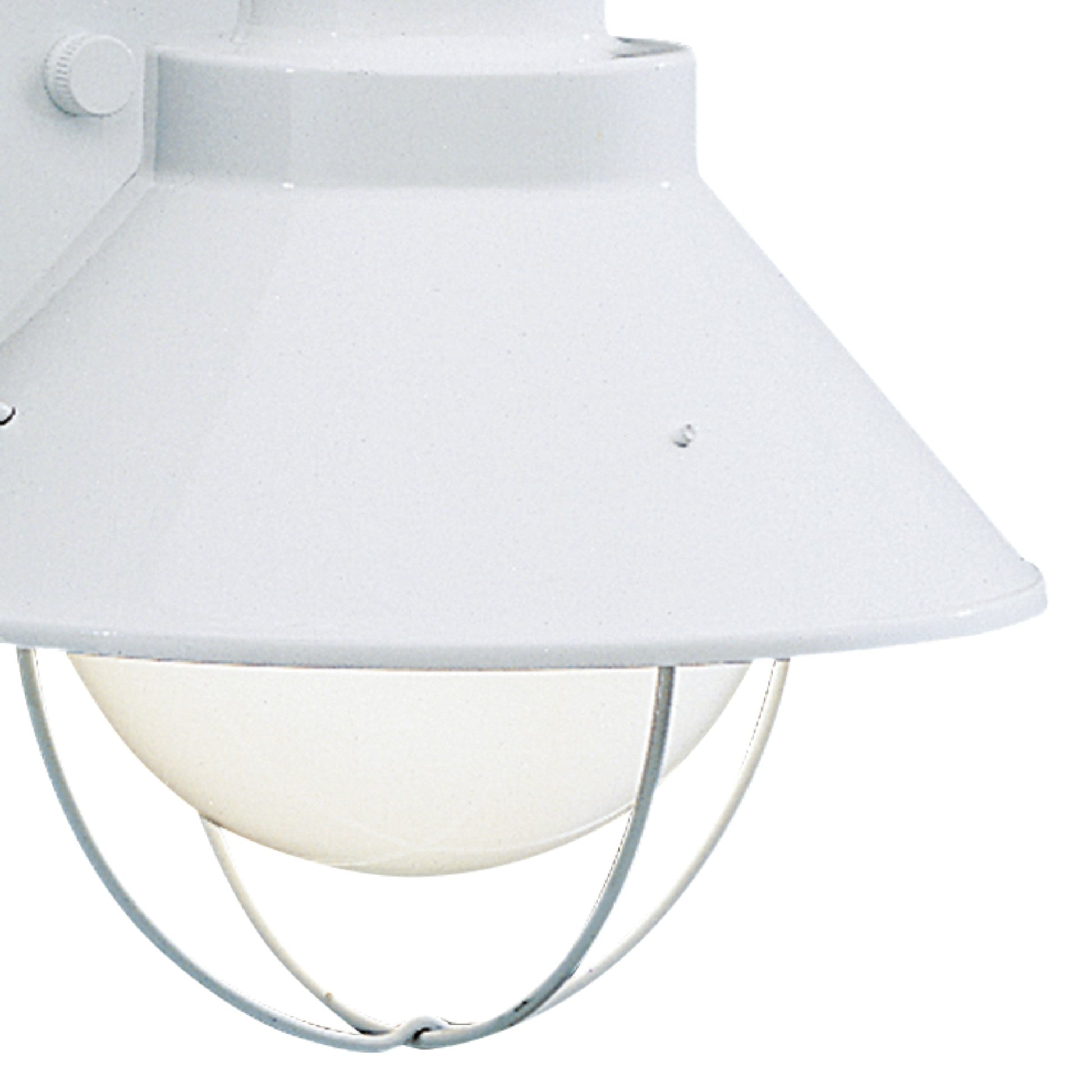 Seaside 12" Outdoor Wall Light, White Finish - Bees Lighting