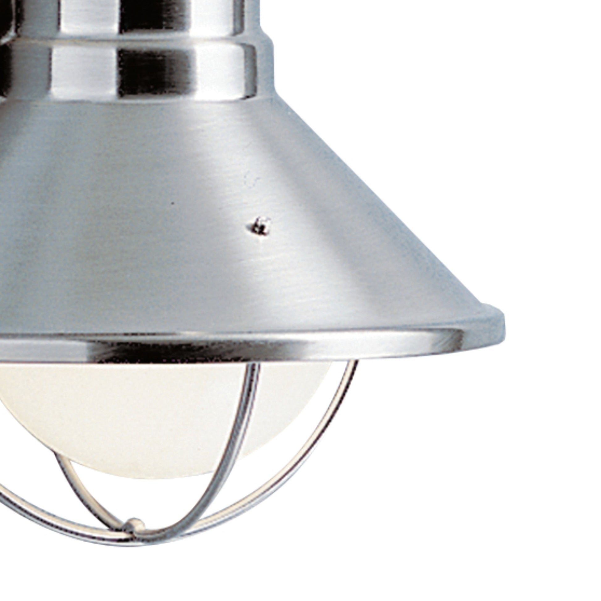 Seaside 8" Outdoor Wall Light, Brushed Nickel Finish - Bees Lighting