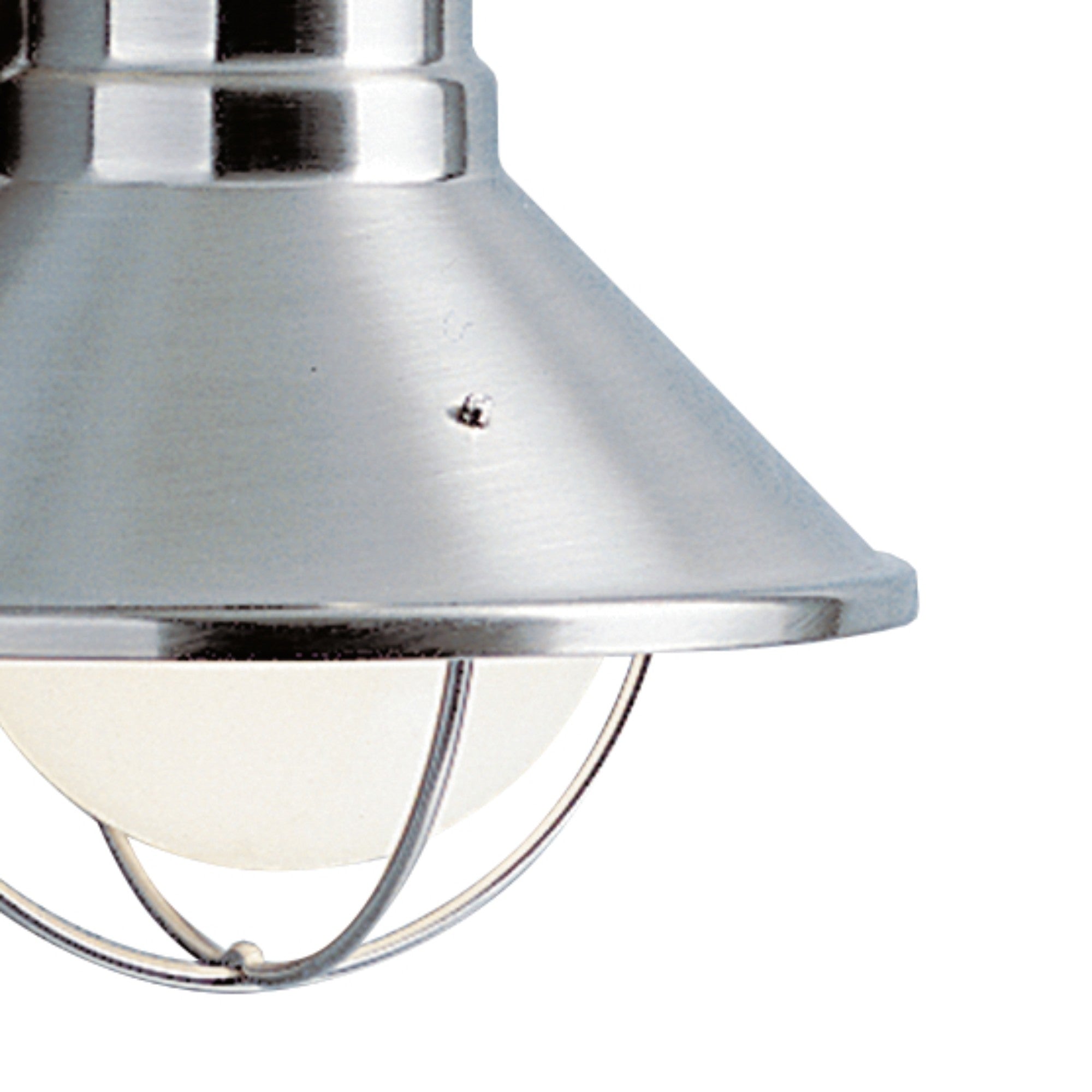 Seaside 8" Outdoor Wall Light, Brushed Nickel Finish - Bees Lighting