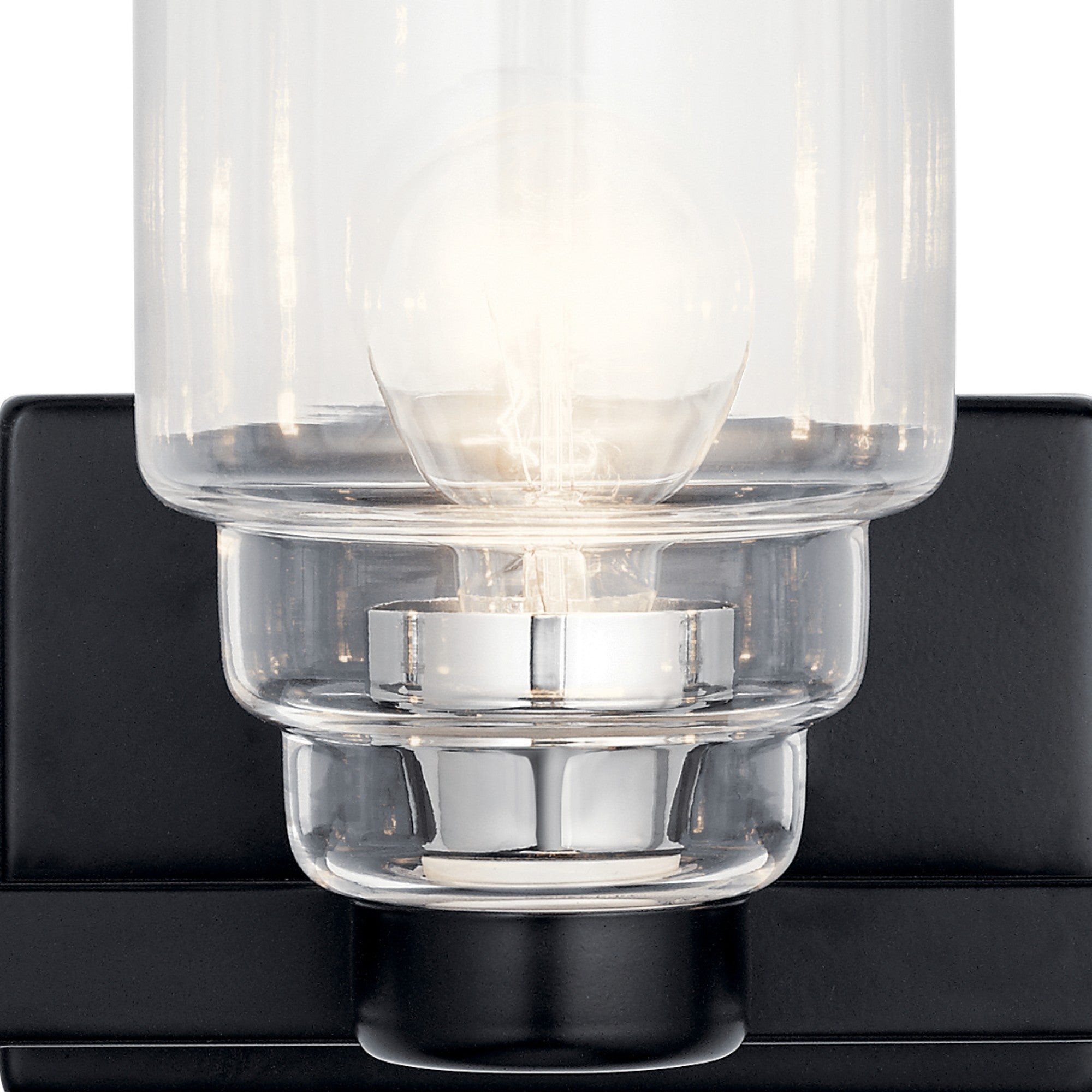 Vionnet 24" 3-Light Bath Vanity Light, Black Finish - Bees Lighting
