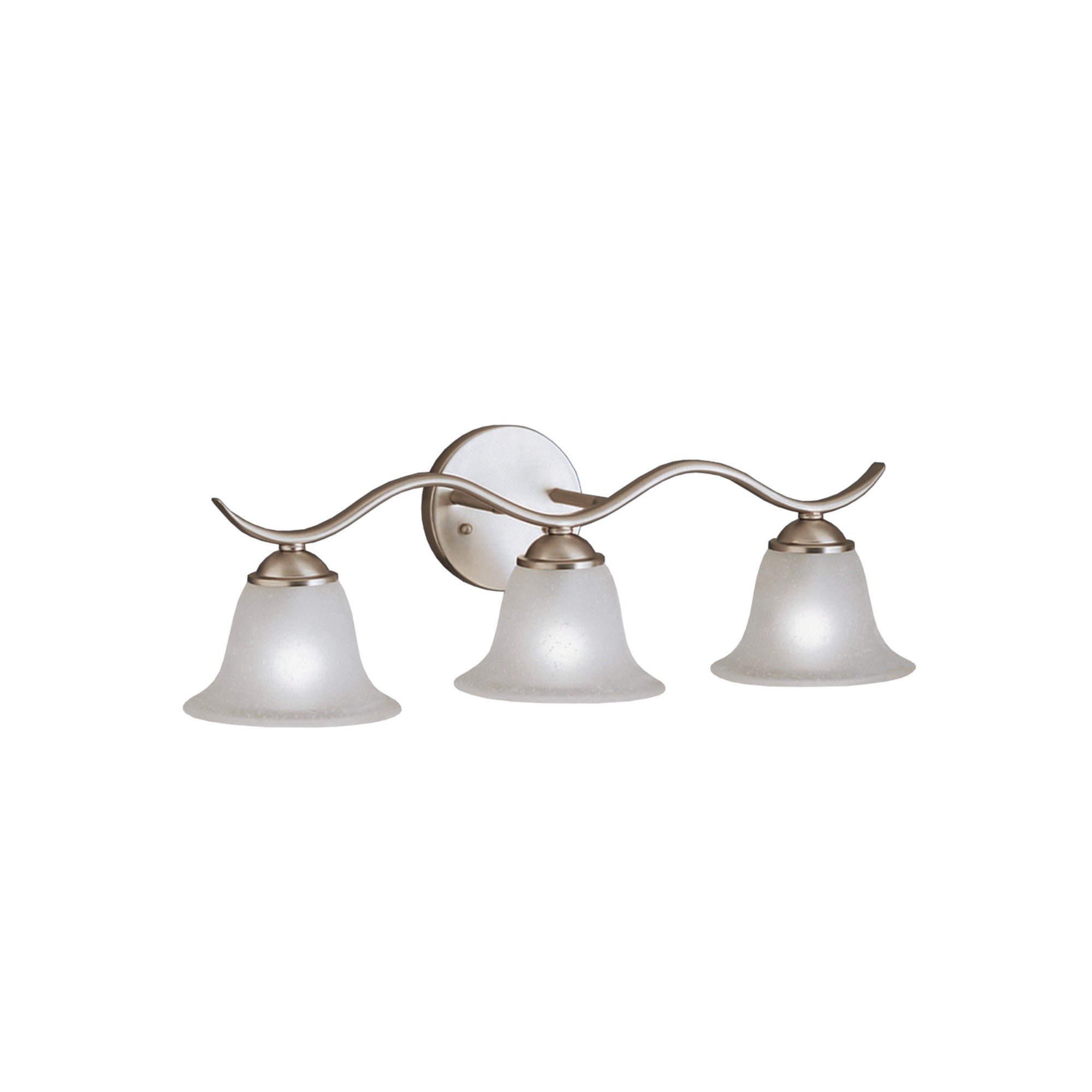Dover 23" 3-Light Bath Vanity Light, Brushed Nickel Finish - Bees Lighting