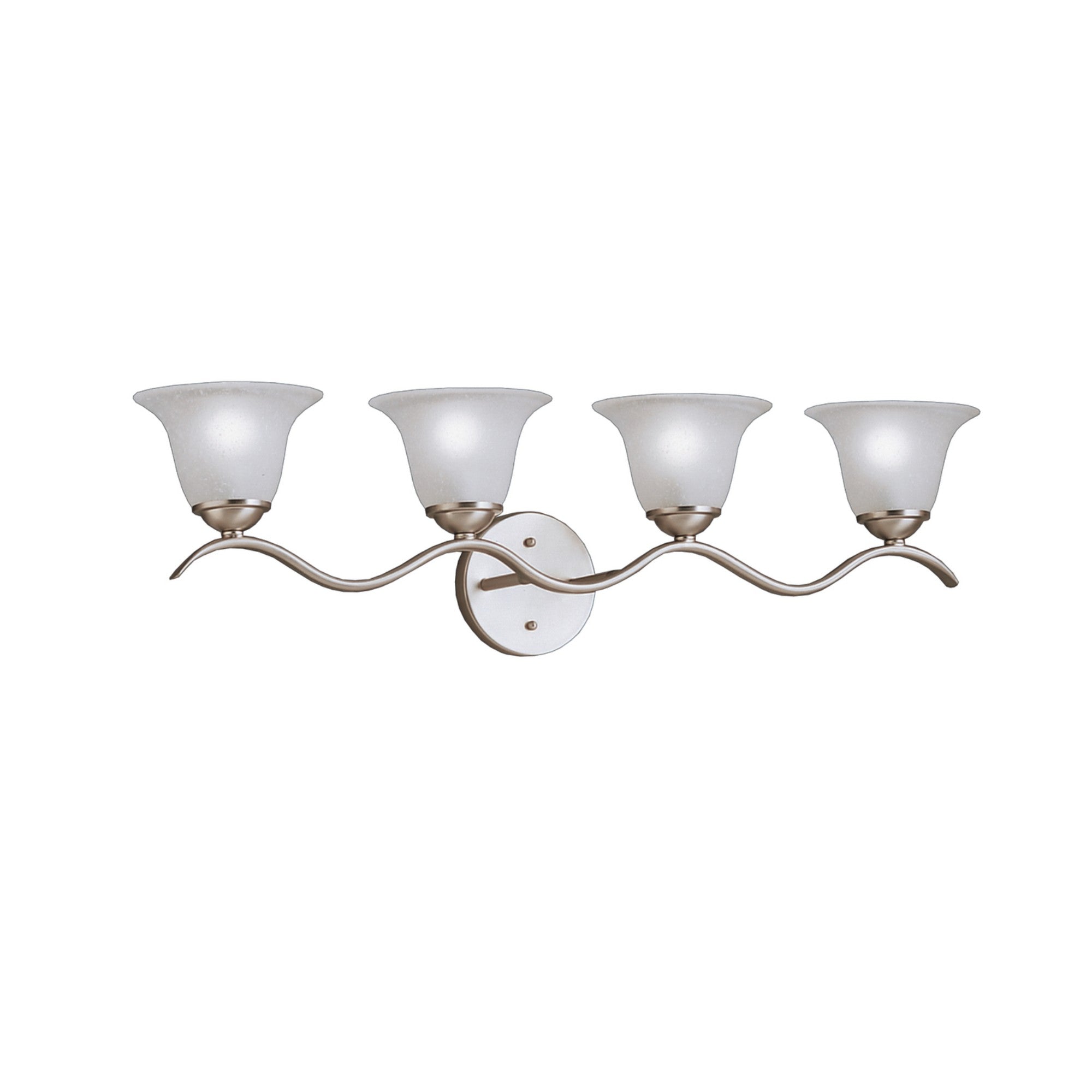 Dover 31" 4-Light Bath Vanity Light, Brushed Nickel Finish - Bees Lighting