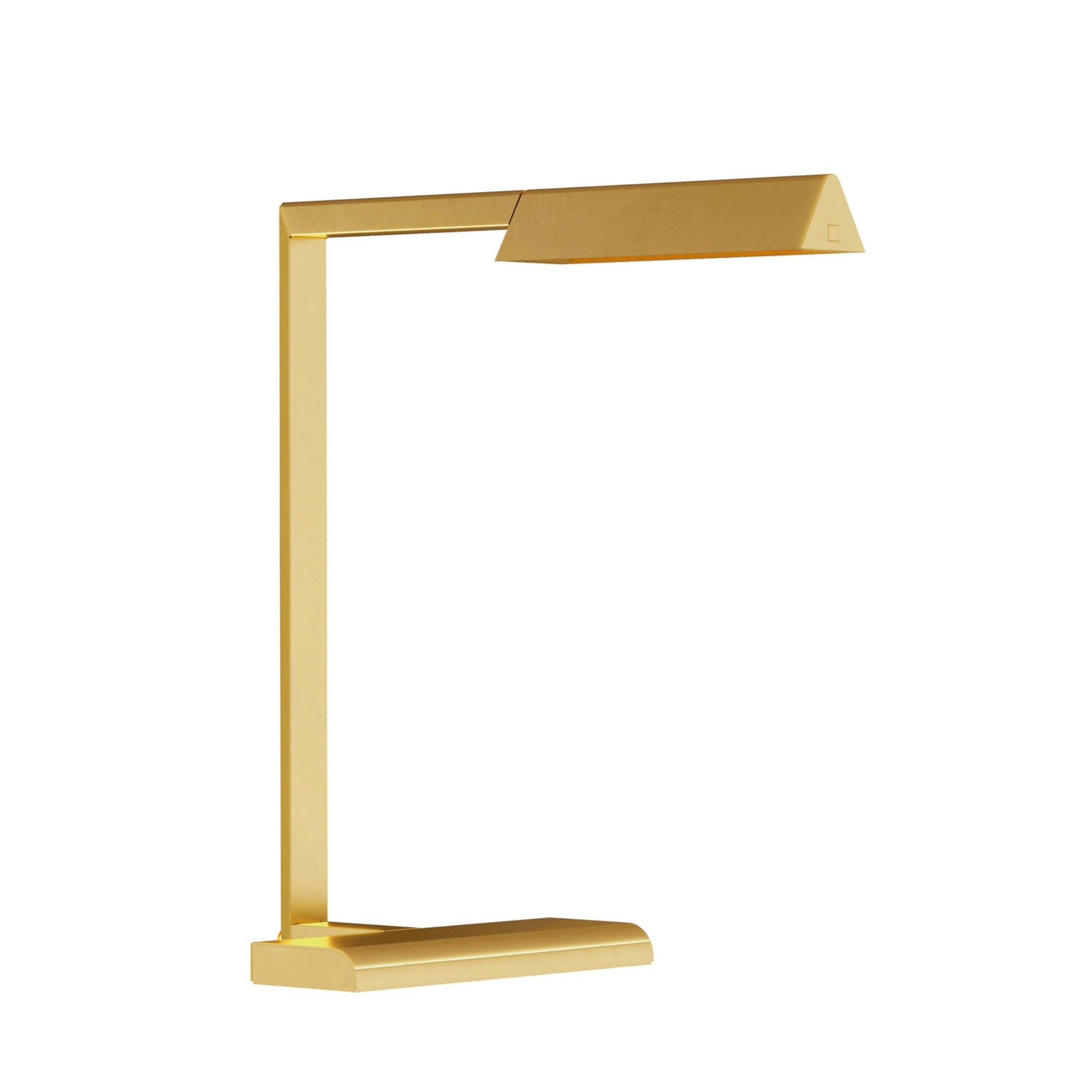 Dessau 16" LED Table Lamp, Natural Brass Finish - Bees Lighting