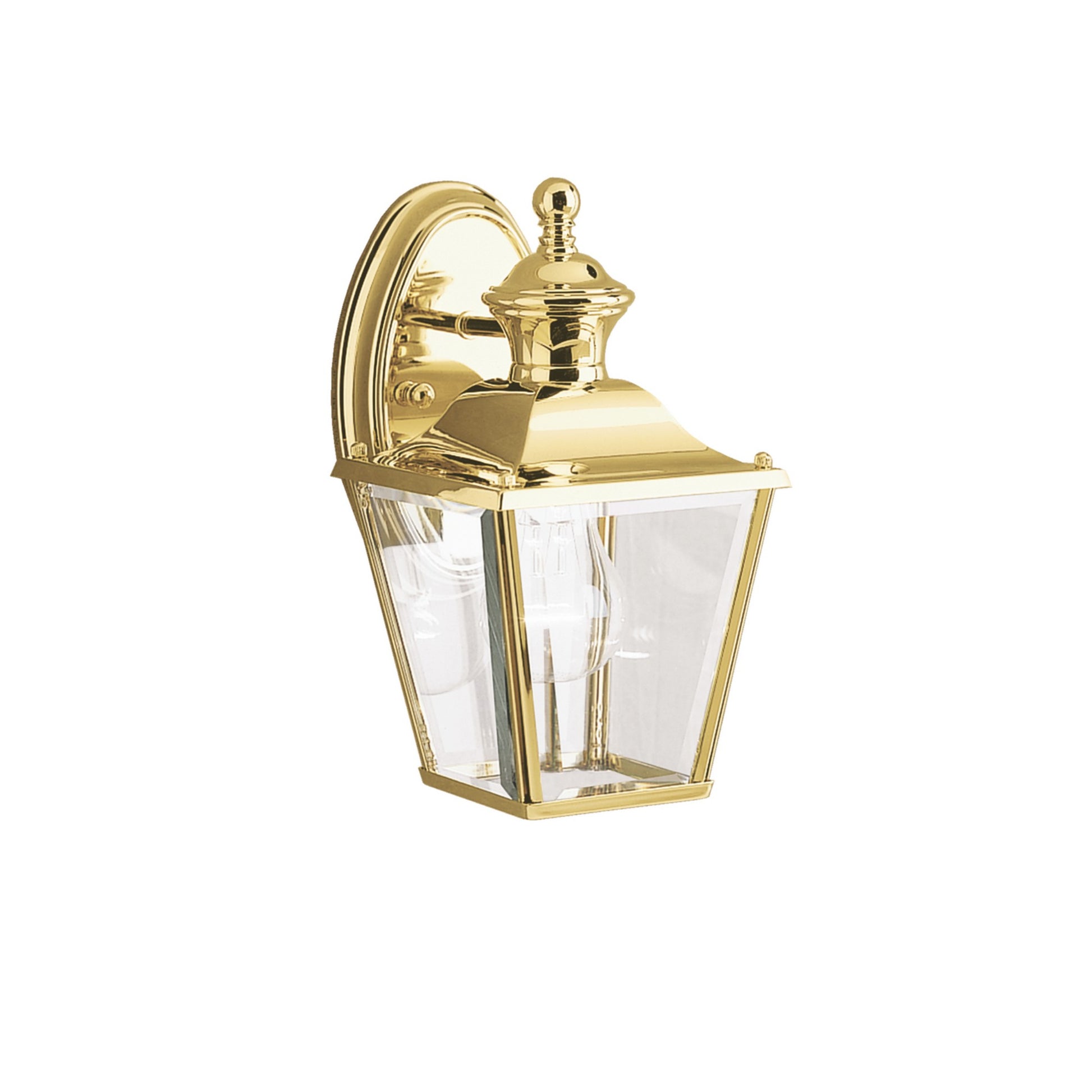 Bay Shore 10" Outdoor Wall Light, Polished Brass Finish - Bees Lighting