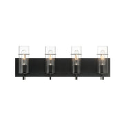 Pista 4-Light 26" Vanity, Black Finish - Bees Lighting