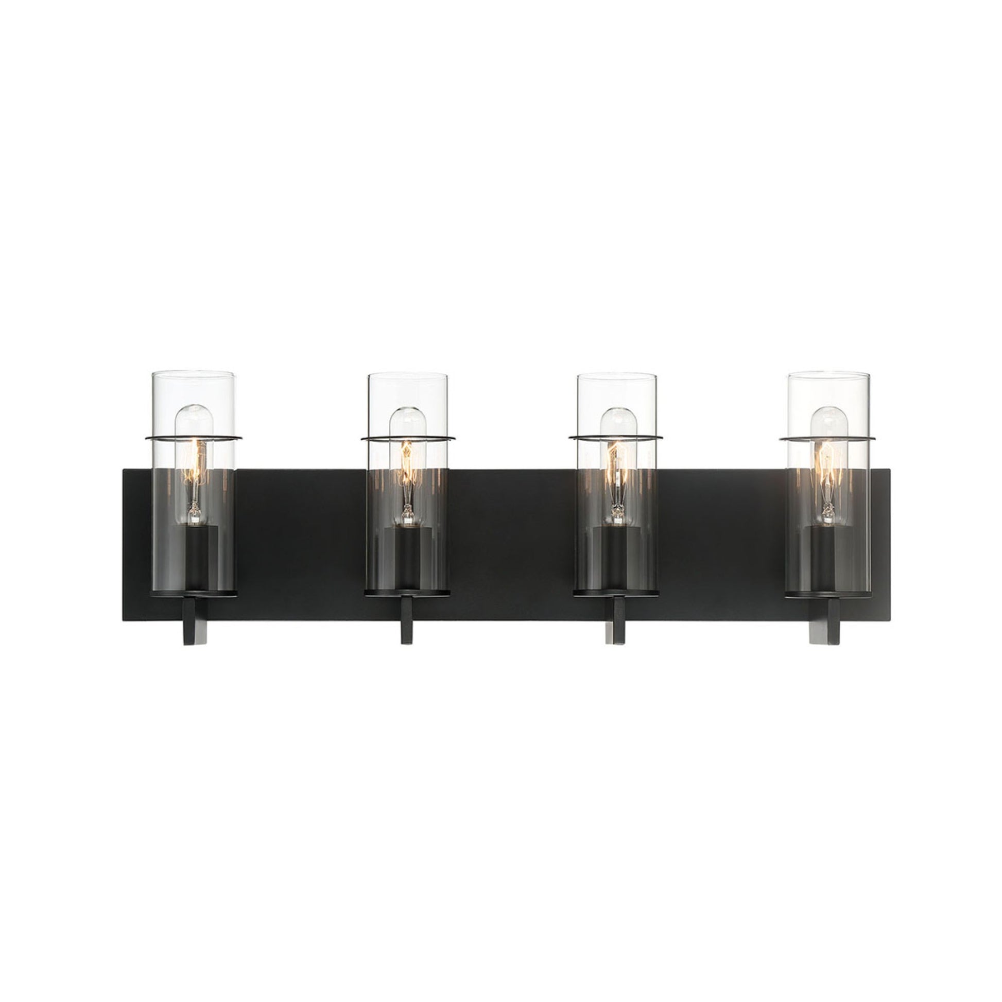 Pista 4-Light 26" Vanity, Black Finish - Bees Lighting