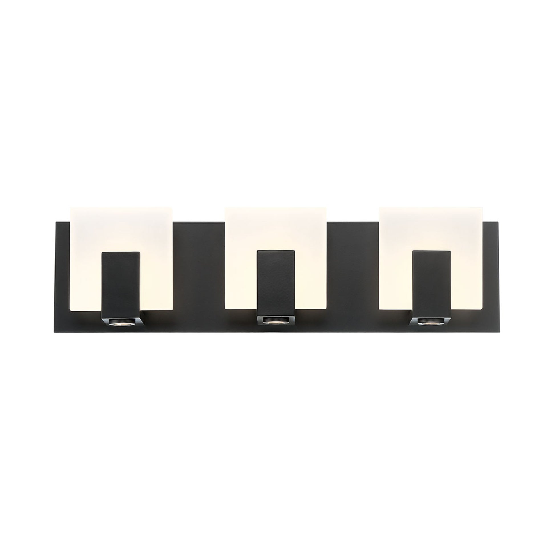 Canmore 3-Light 20" LED Vanity, Black Finish - Bees Lighting