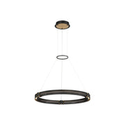 Admiral 29" LED Pendant, Gold & Black Finish - Bees Lighting