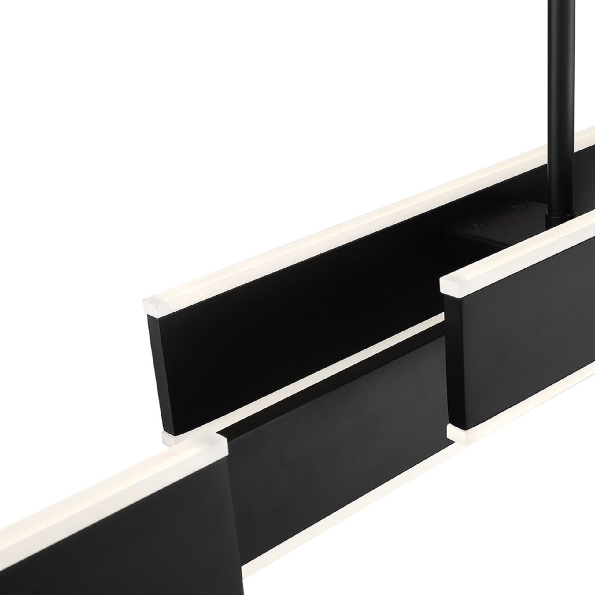 Cameno 45" LED Linear Chandelier, Black Finish - Bees Lighting