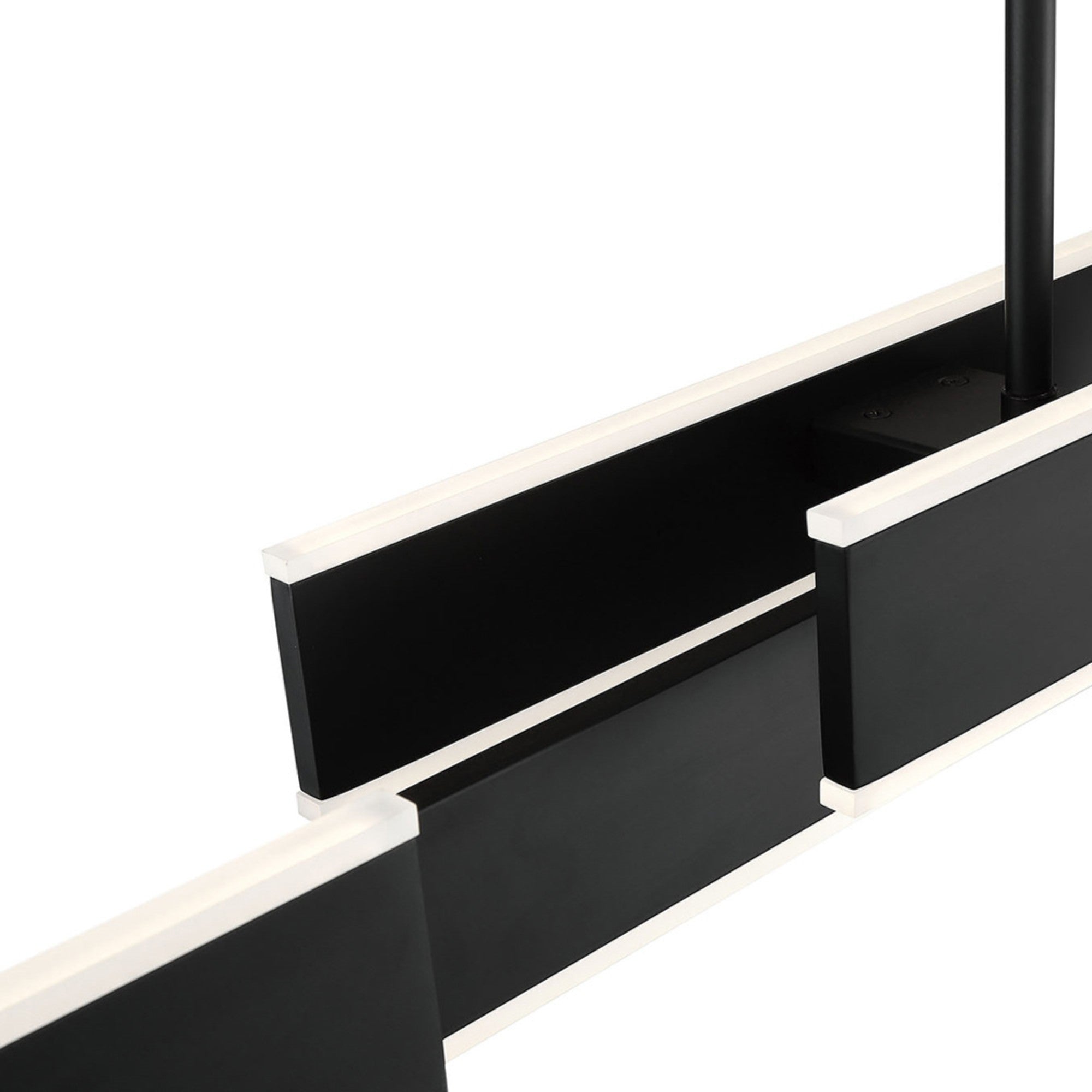 Cameno 45" LED Linear Chandelier, Black Finish - Bees Lighting