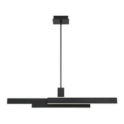 Cameno 45" LED Linear Chandelier, Black Finish - Bees Lighting