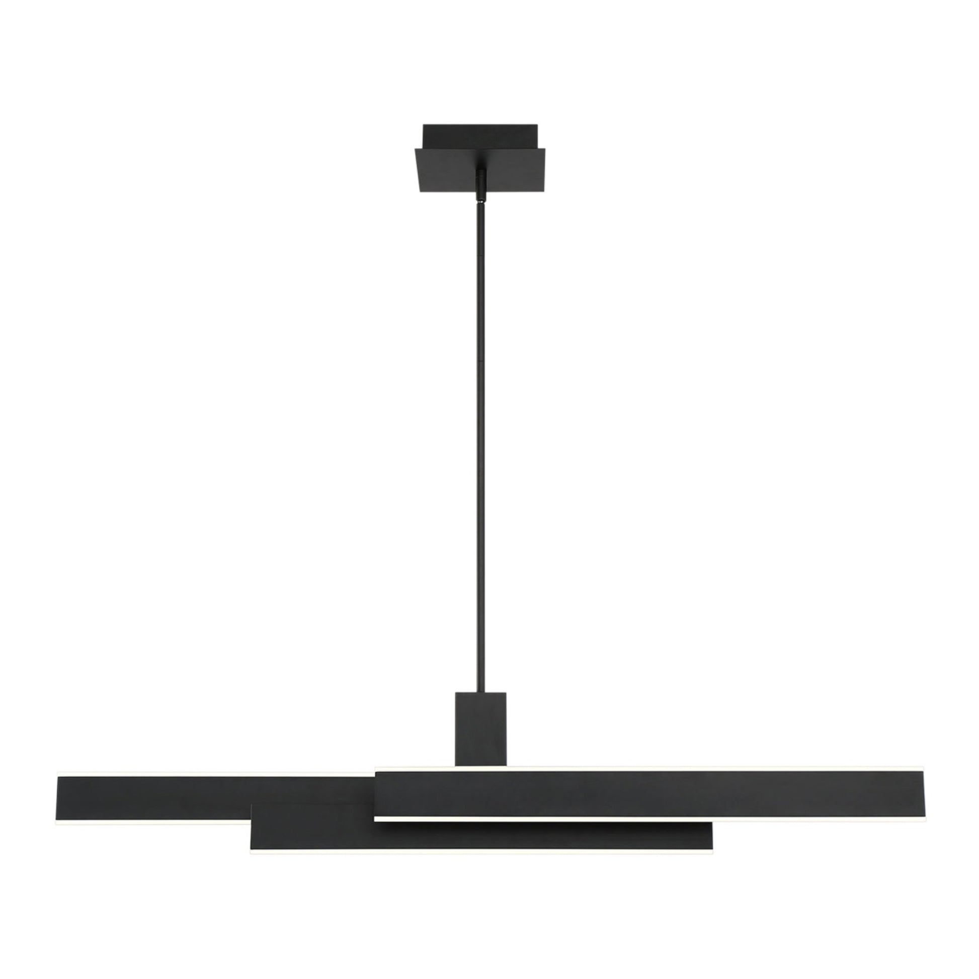 Cameno 45" LED Linear Chandelier, Black Finish - Bees Lighting