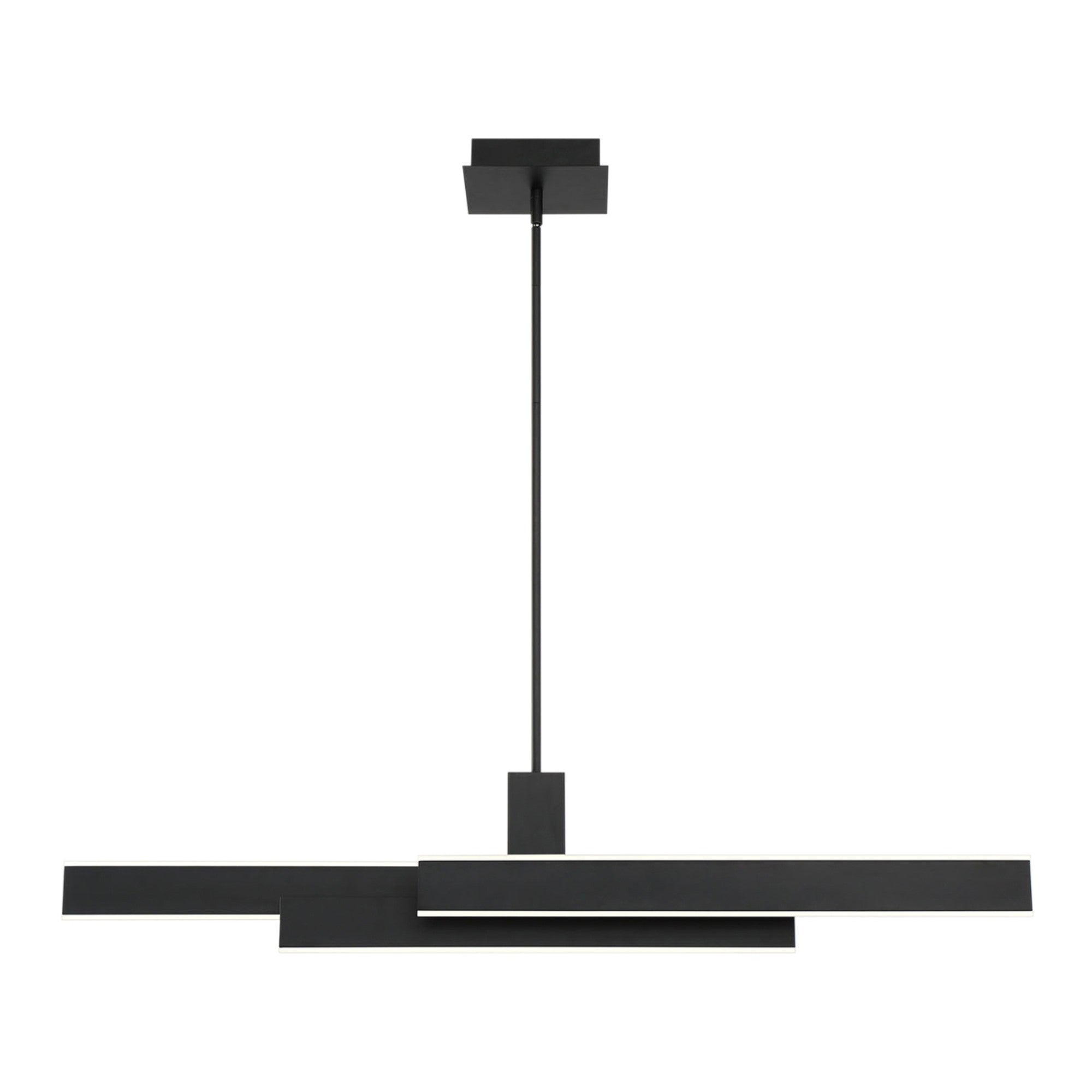 Cameno 45" LED Linear Chandelier, Black Finish - Bees Lighting