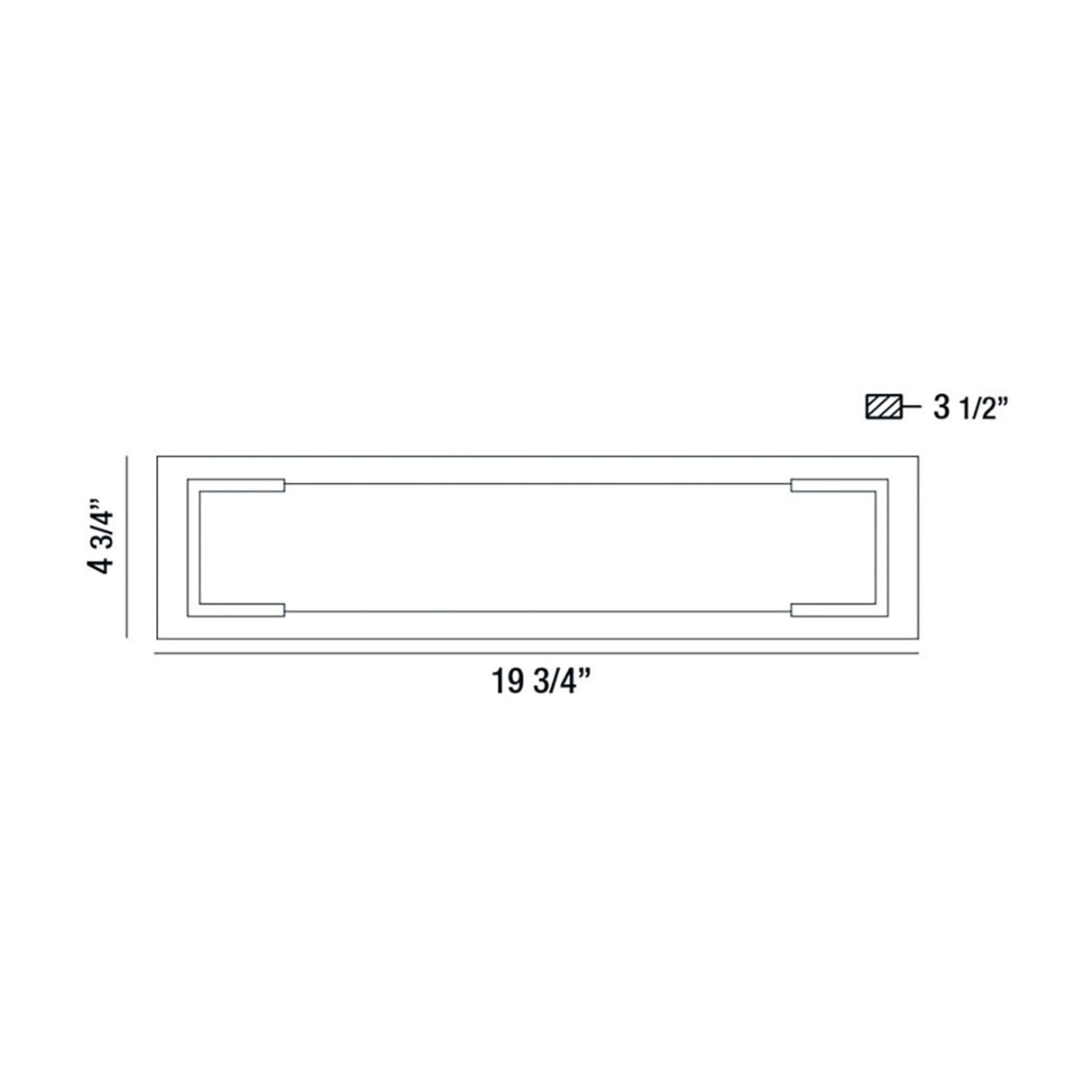 Thornhill 20" LED Outdoor Wall Sconce, Black Finish - Bees Lighting