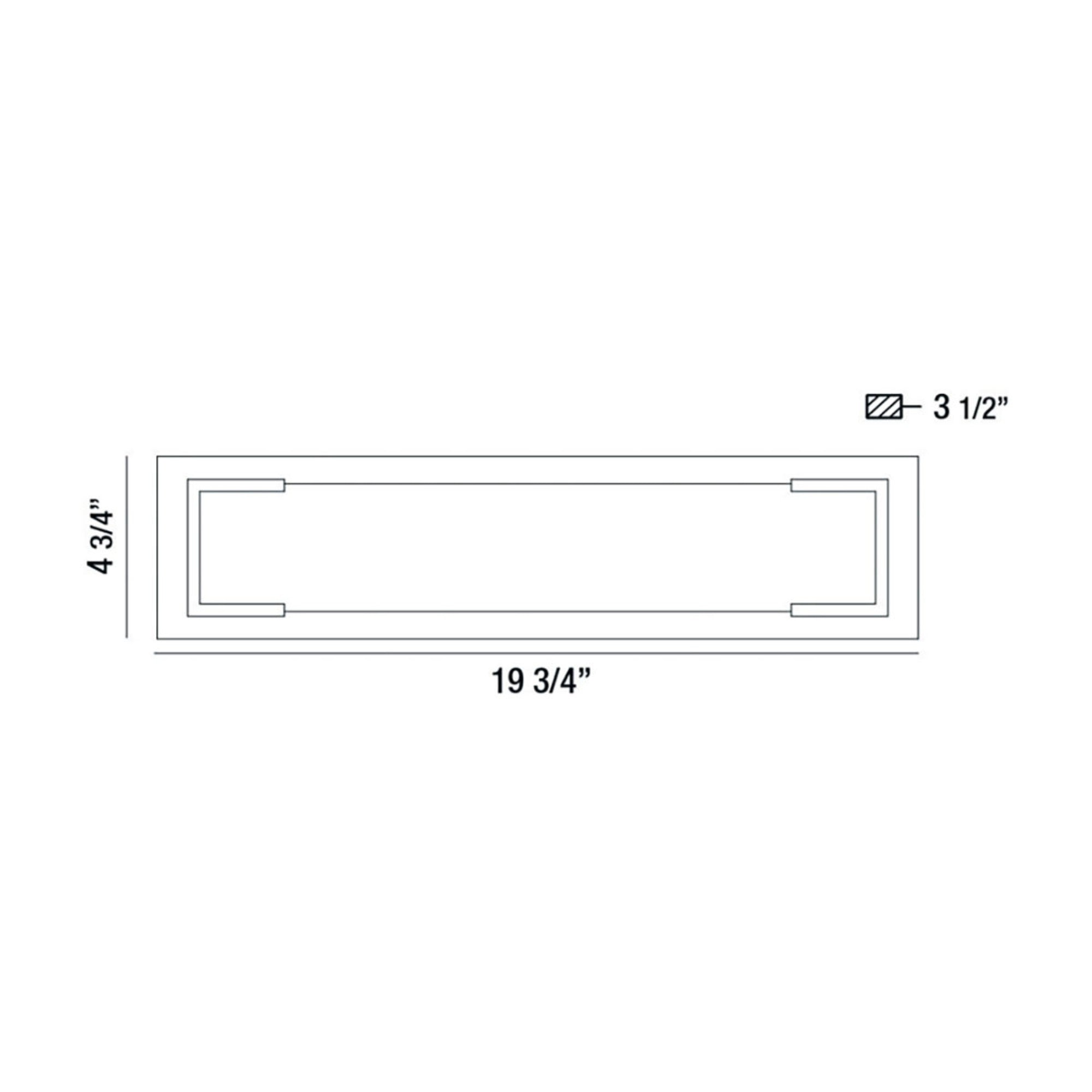 Thornhill 20" LED Outdoor Wall Sconce, Black Finish - Bees Lighting